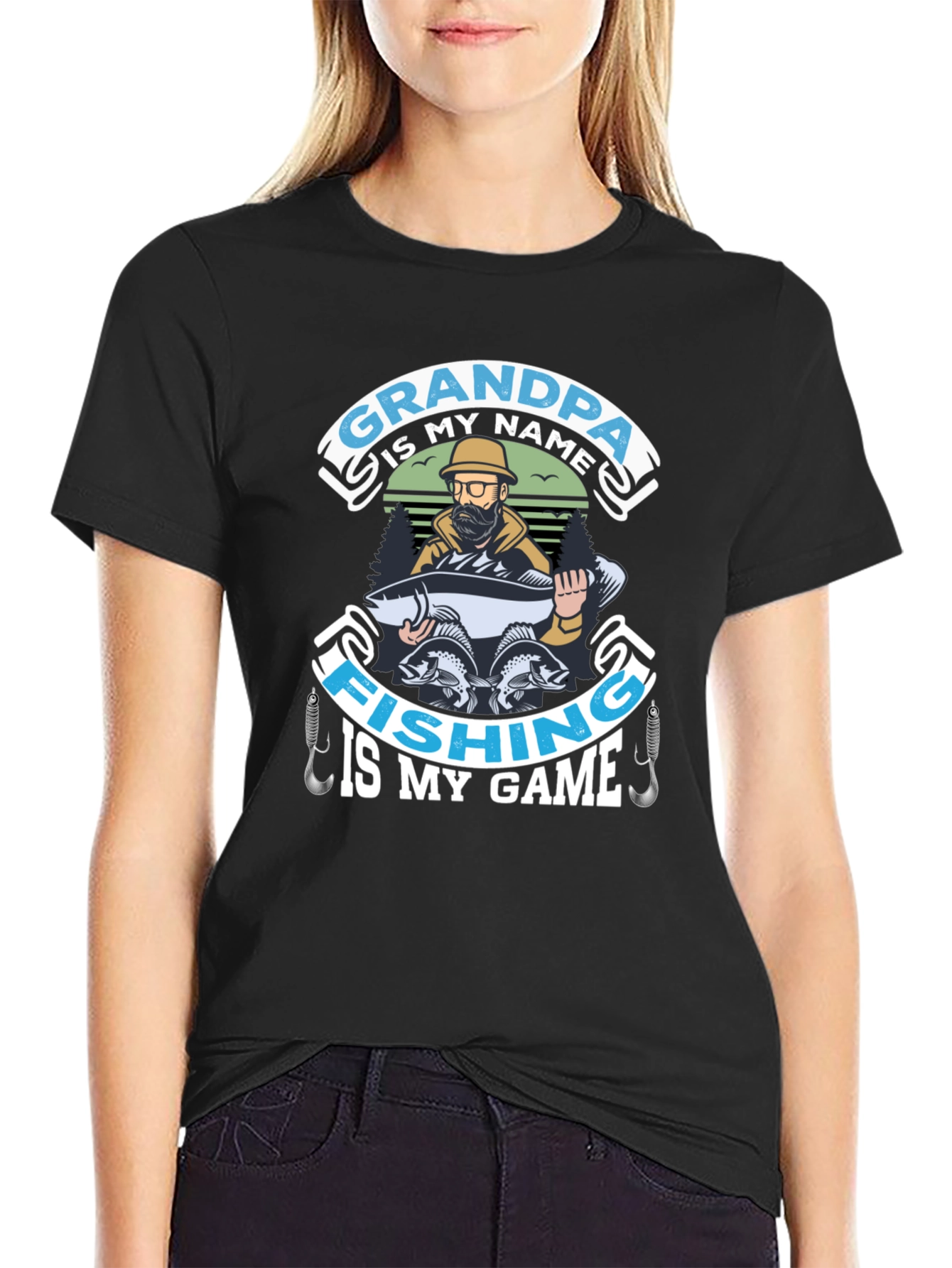 Grandpa Fishing T-Shirt - Fisherman Gift