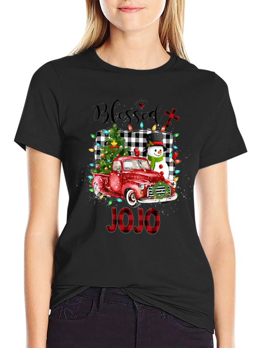 Blessed JOJO Christmas Truck T-Shirt