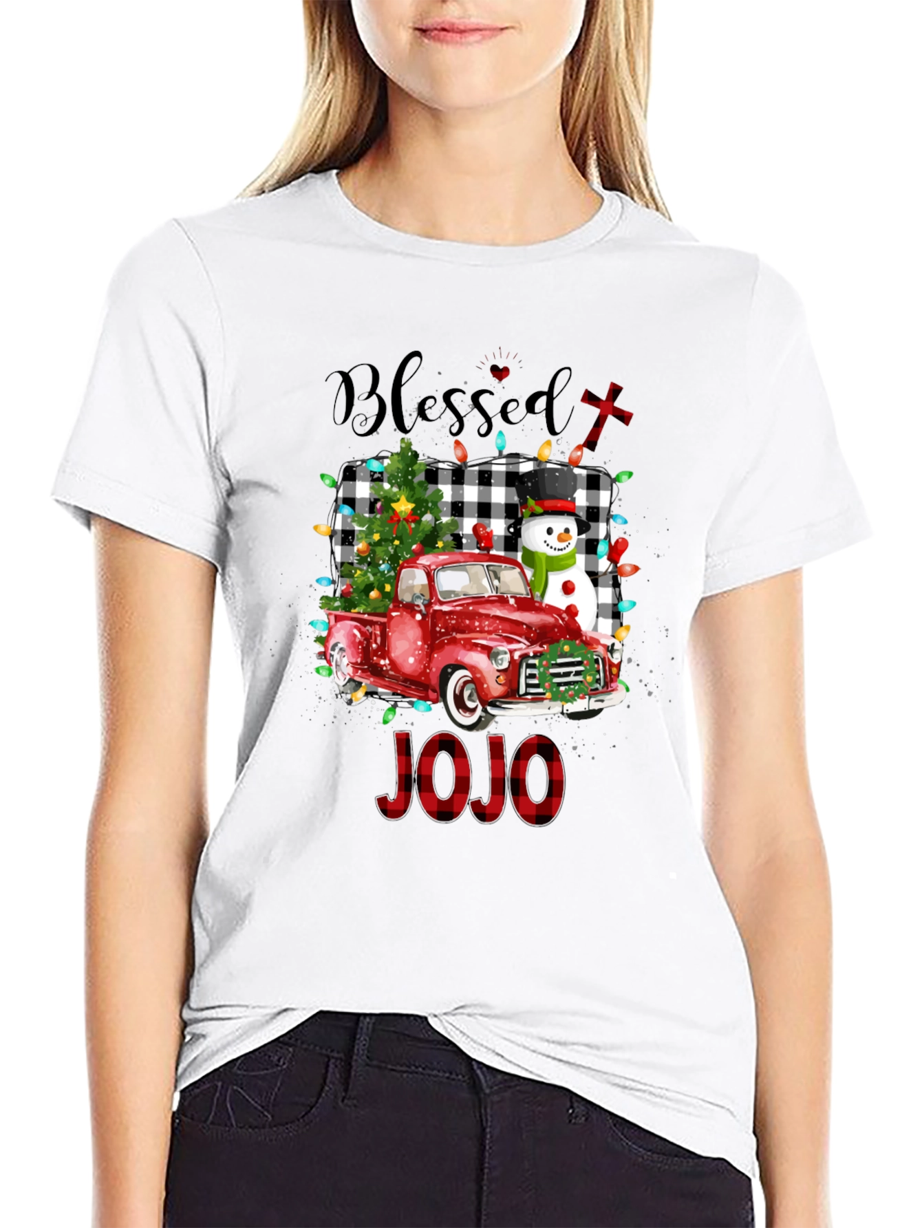 Blessed JOJO Christmas Truck T-Shirt