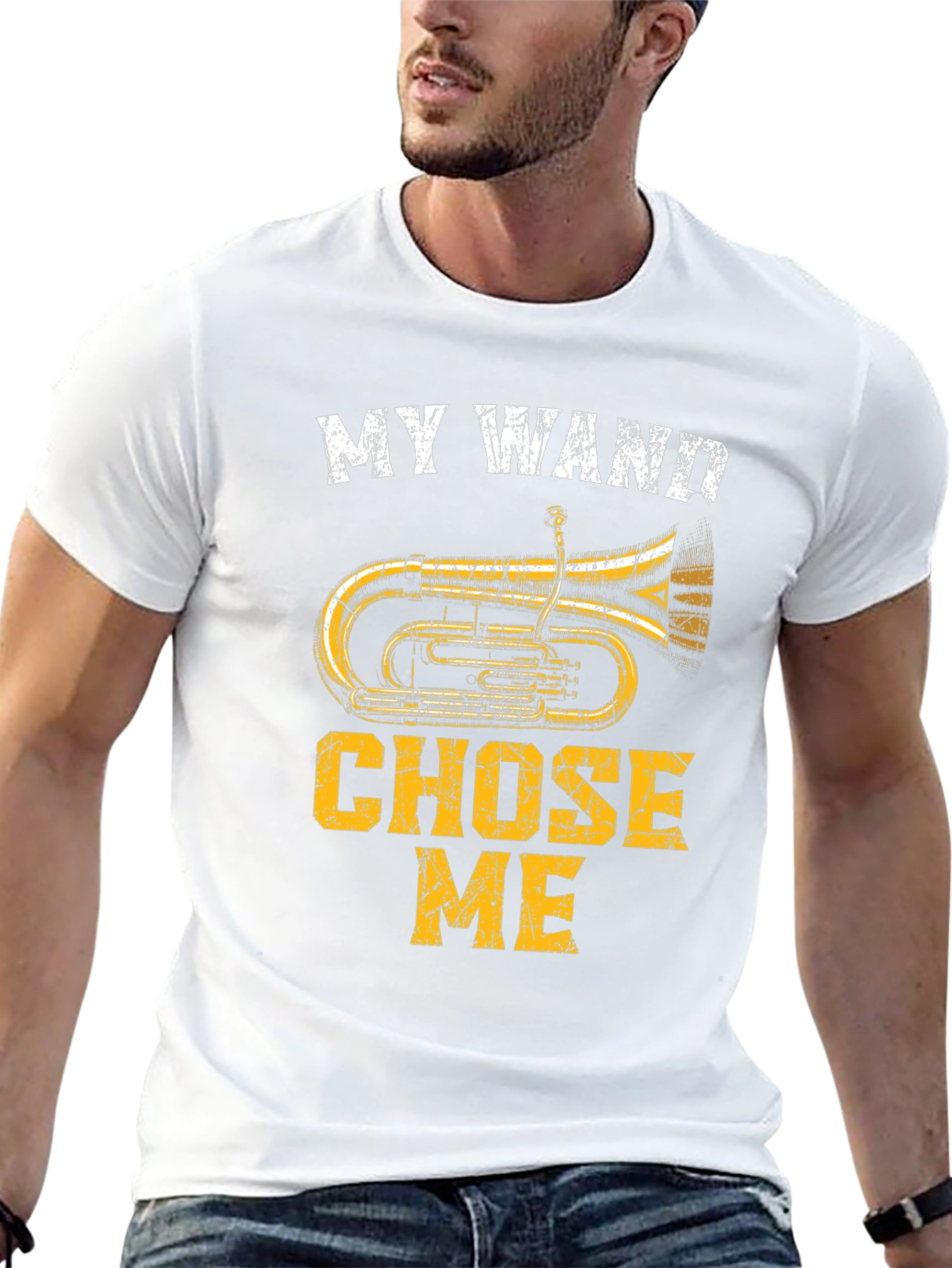 My Wand Chose Me Tuba T-Shirt - Musician Tee