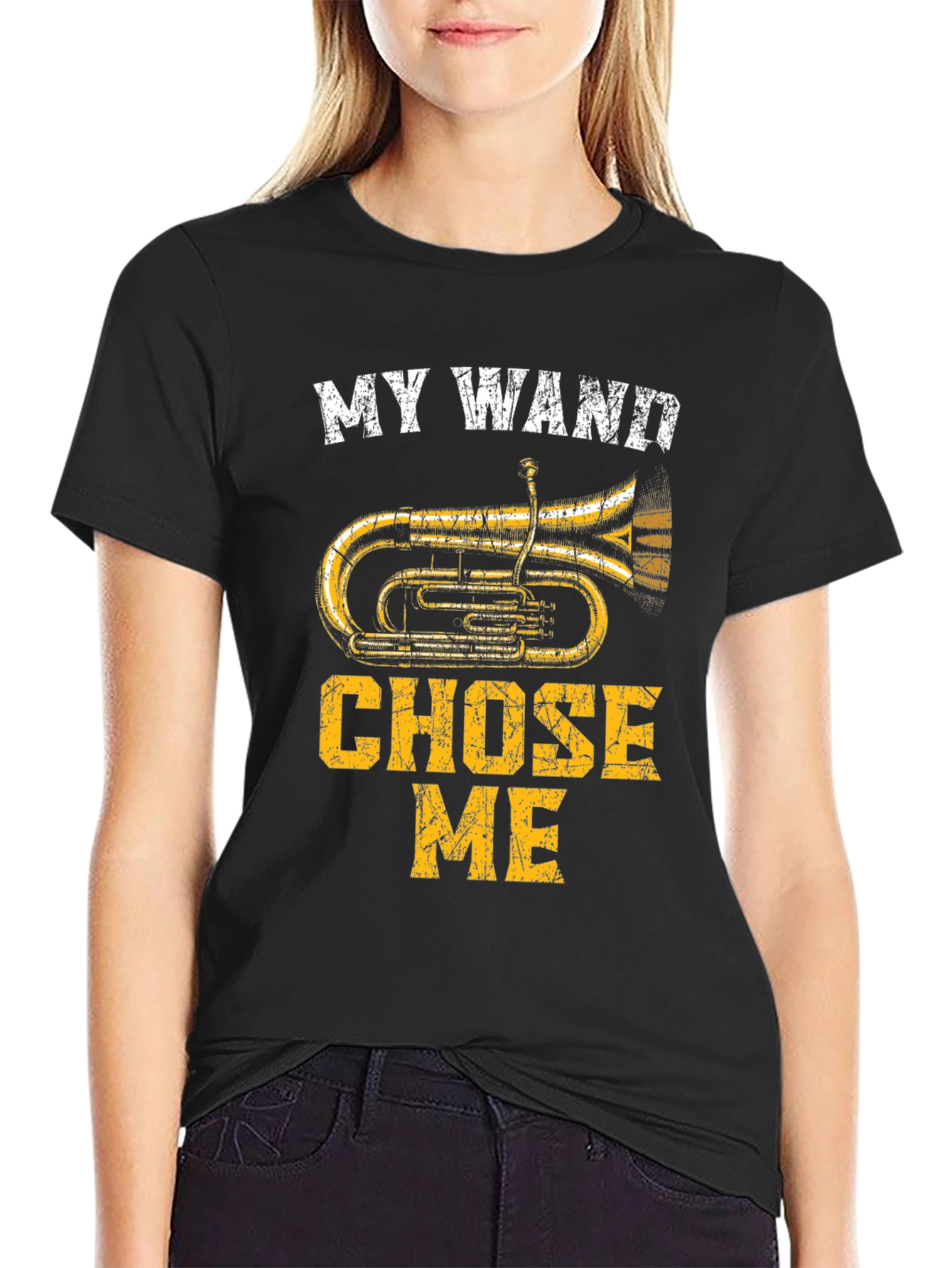My Wand Chose Me Tuba T-Shirt - Musician Tee