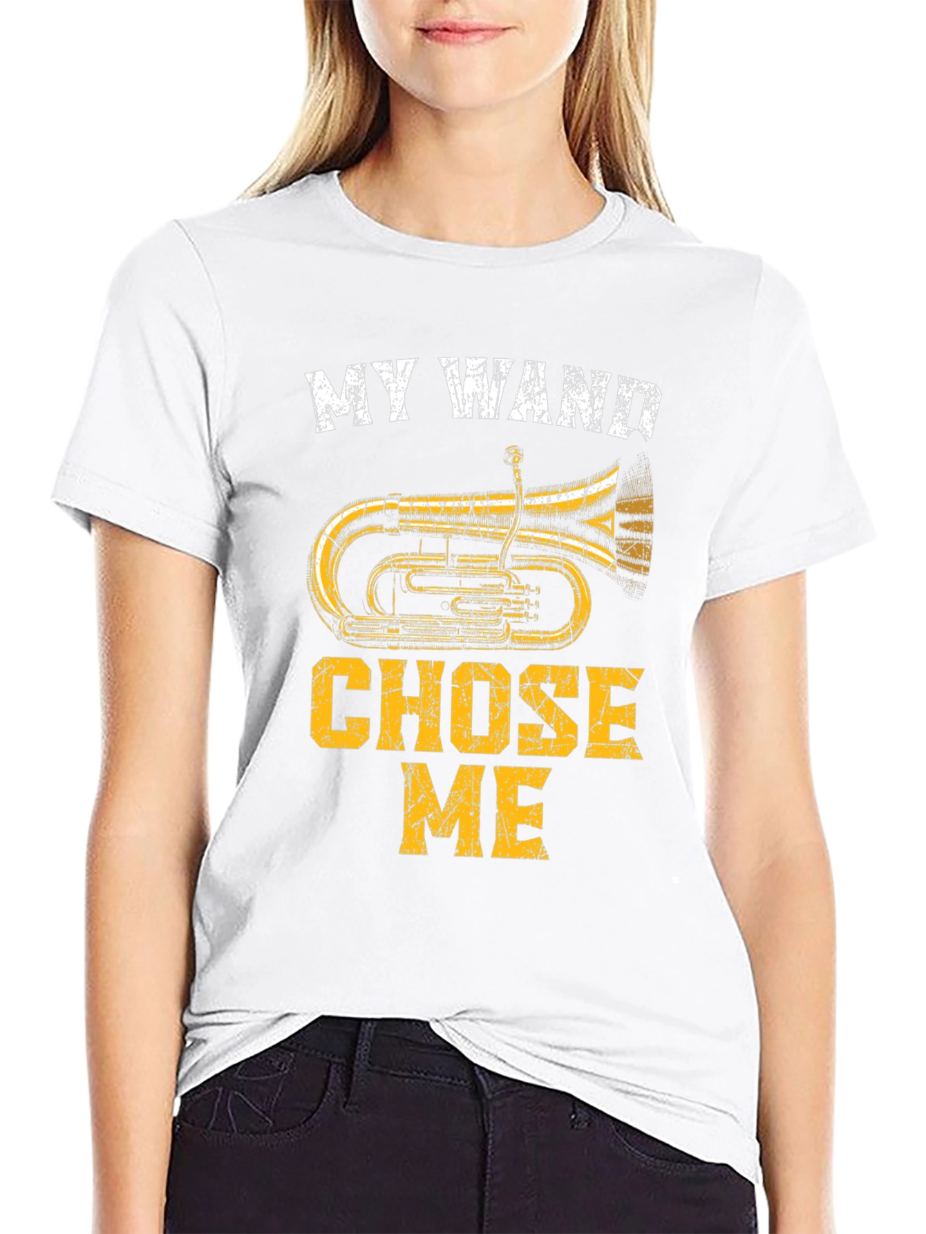 My Wand Chose Me Tuba T-Shirt - Musician Tee