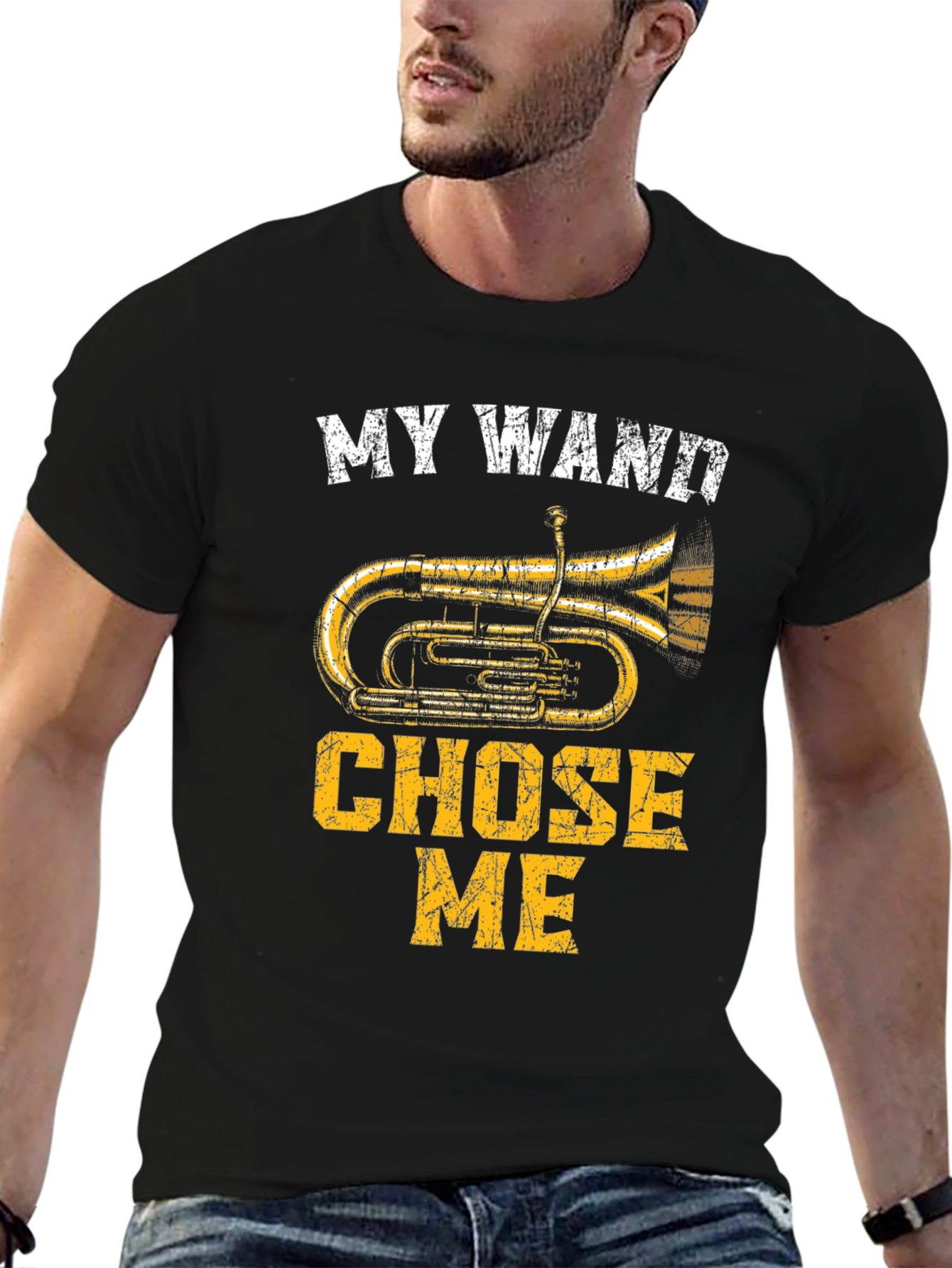 My Wand Chose Me Tuba T-Shirt - Musician Tee