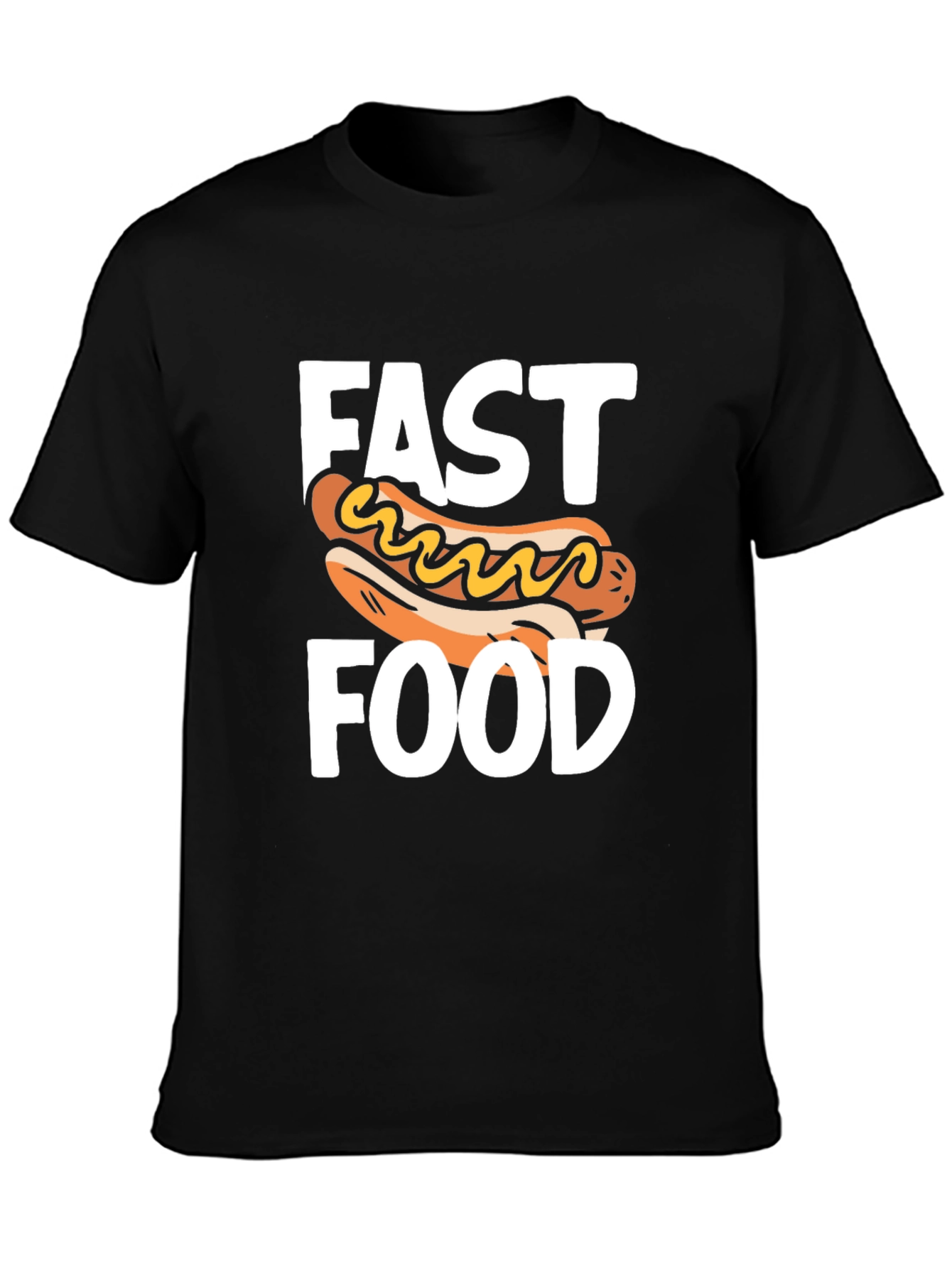Fast Food Hotdog Graphic T-Shirt