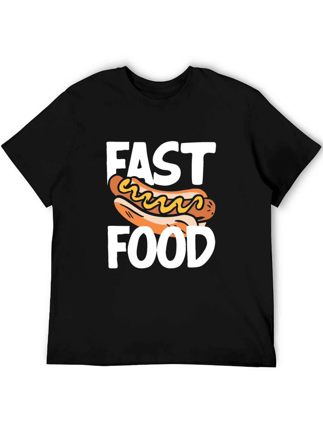 Fast Food Hotdog Graphic T-Shirt