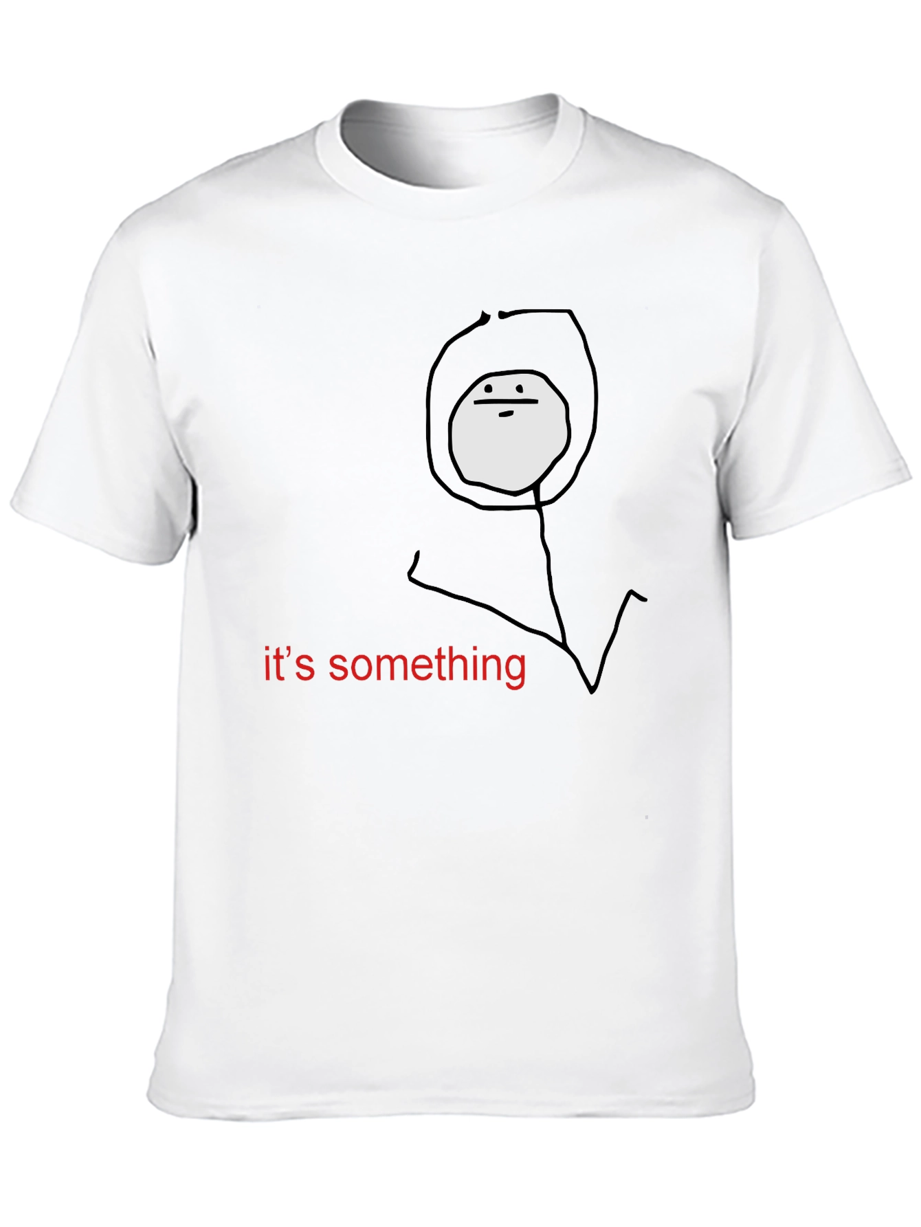 Something Meme Black T-Shirt