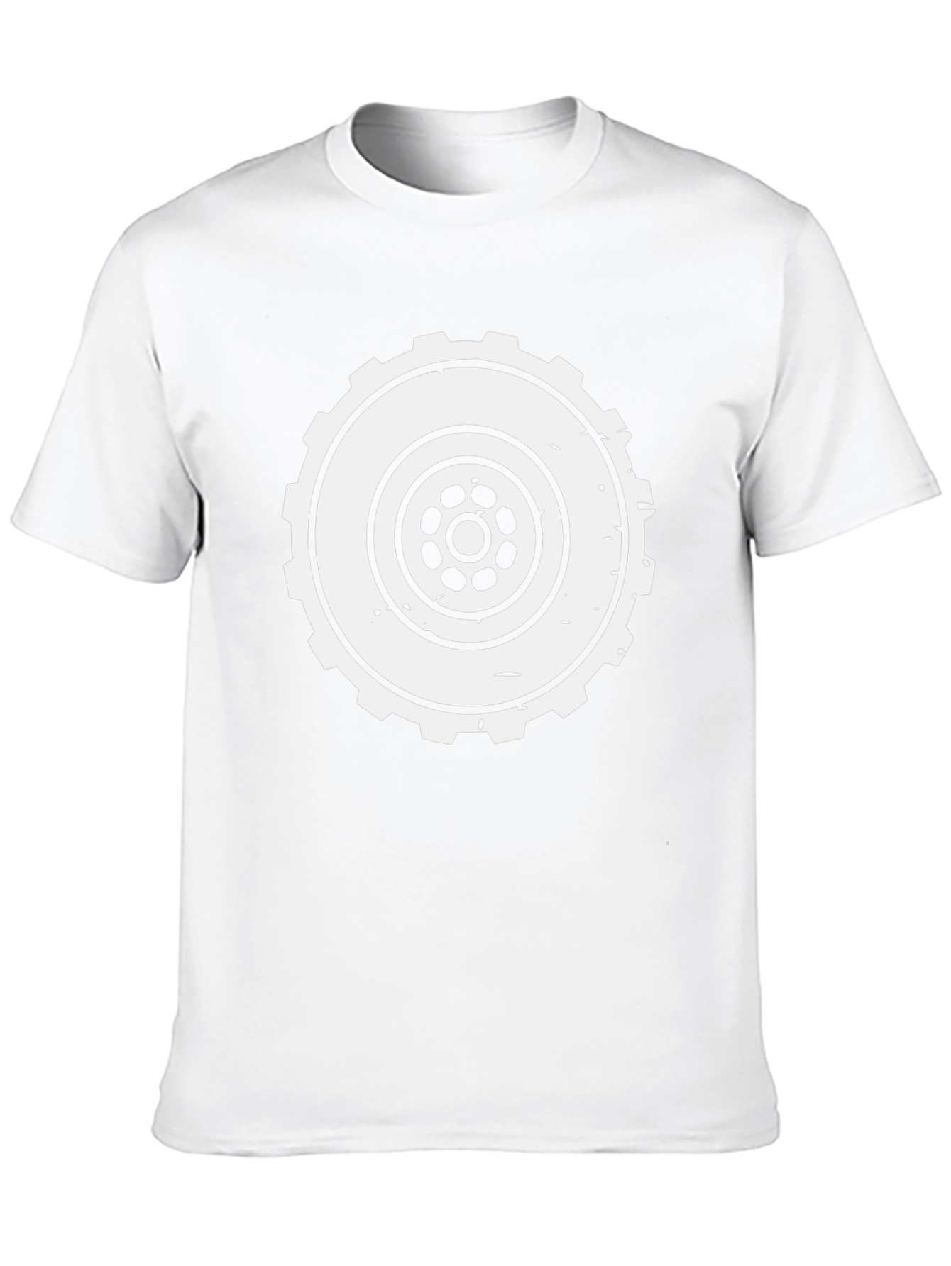 Gear Wheel Graphic T-Shirt - Classic Style