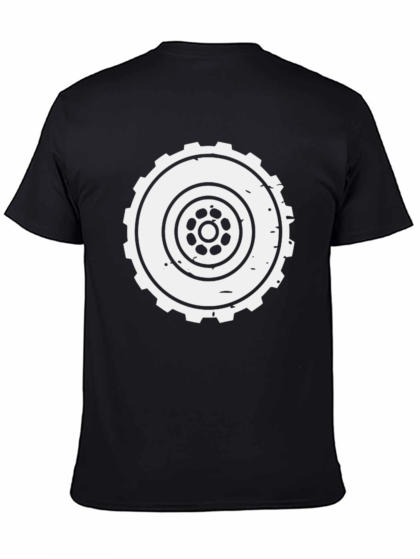 Gear Wheel Graphic T-Shirt - Classic Style