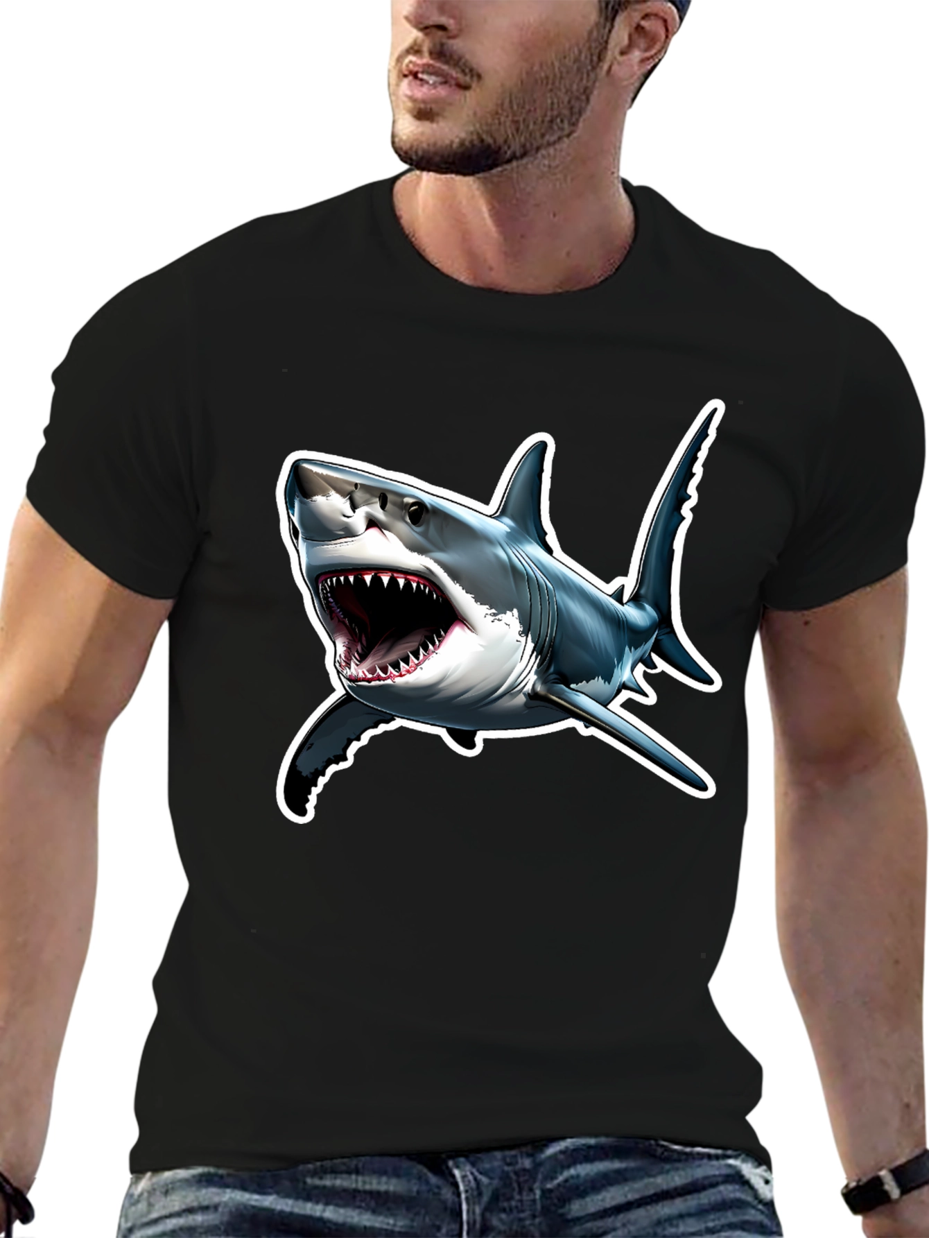 Shark Attack T-Shirt - Bold Graphic Tee