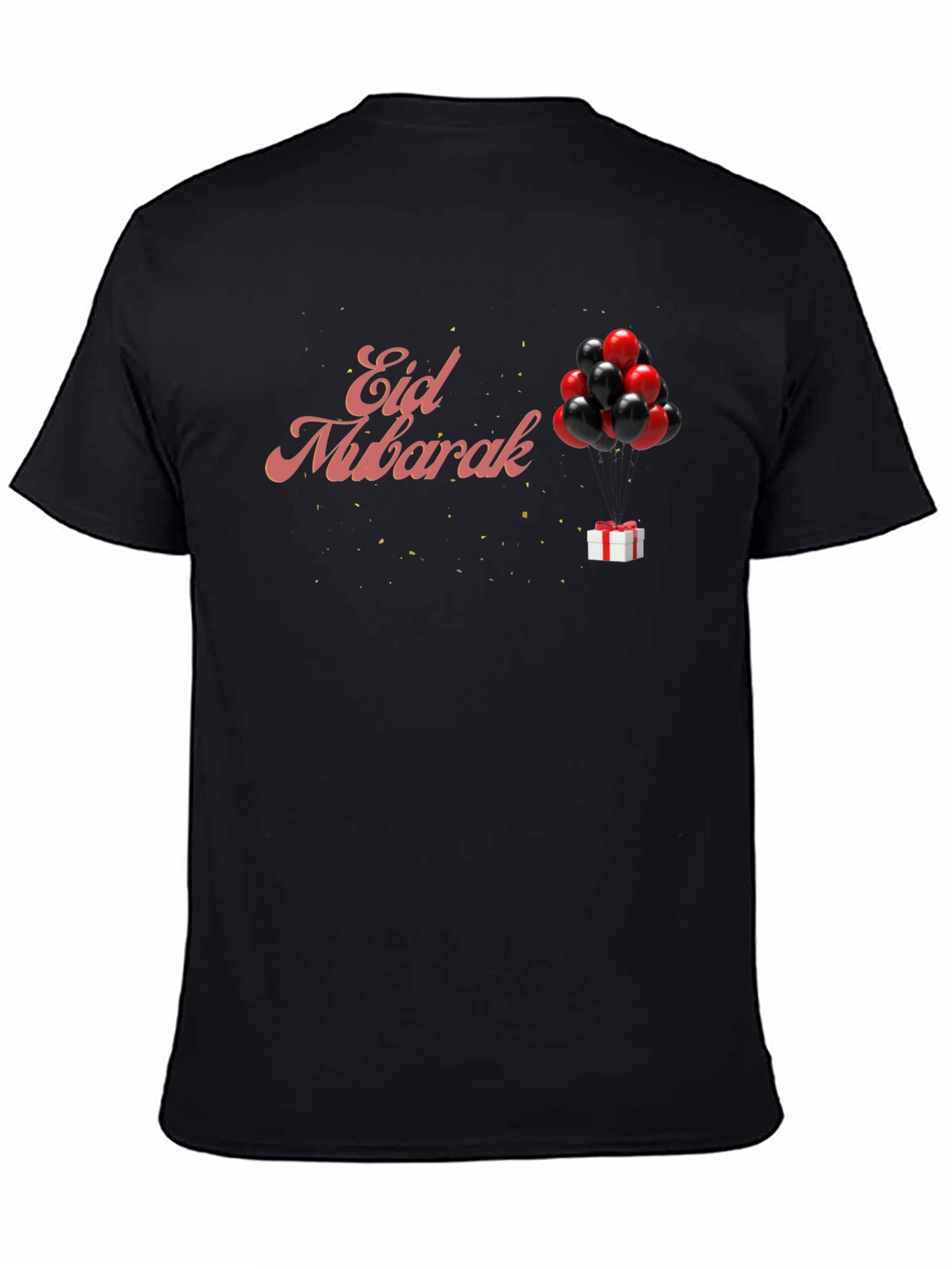 Eid Mubarak Black T-Shirt