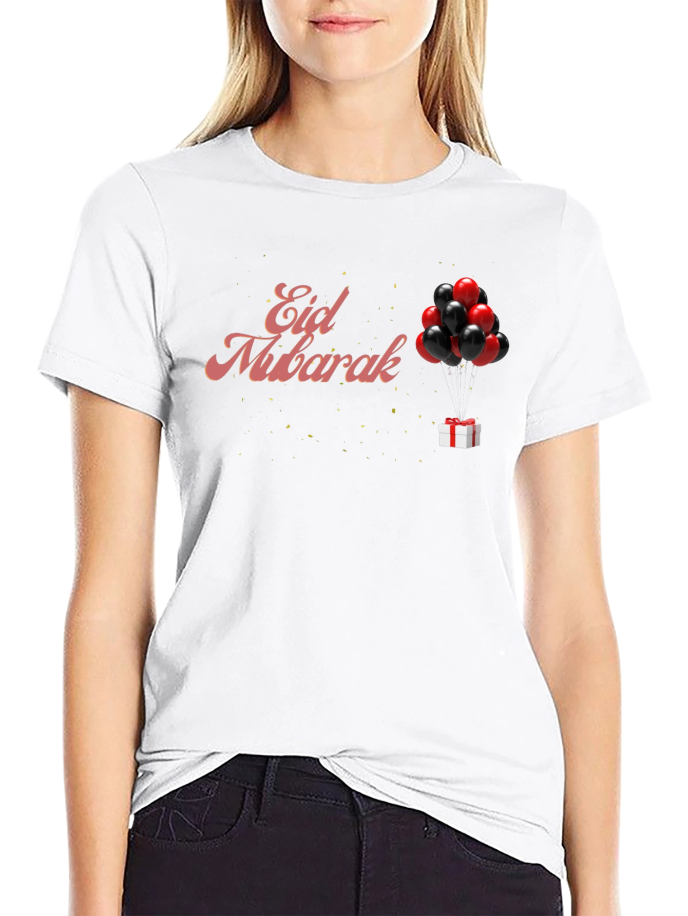 Eid Mubarak Black T-Shirt