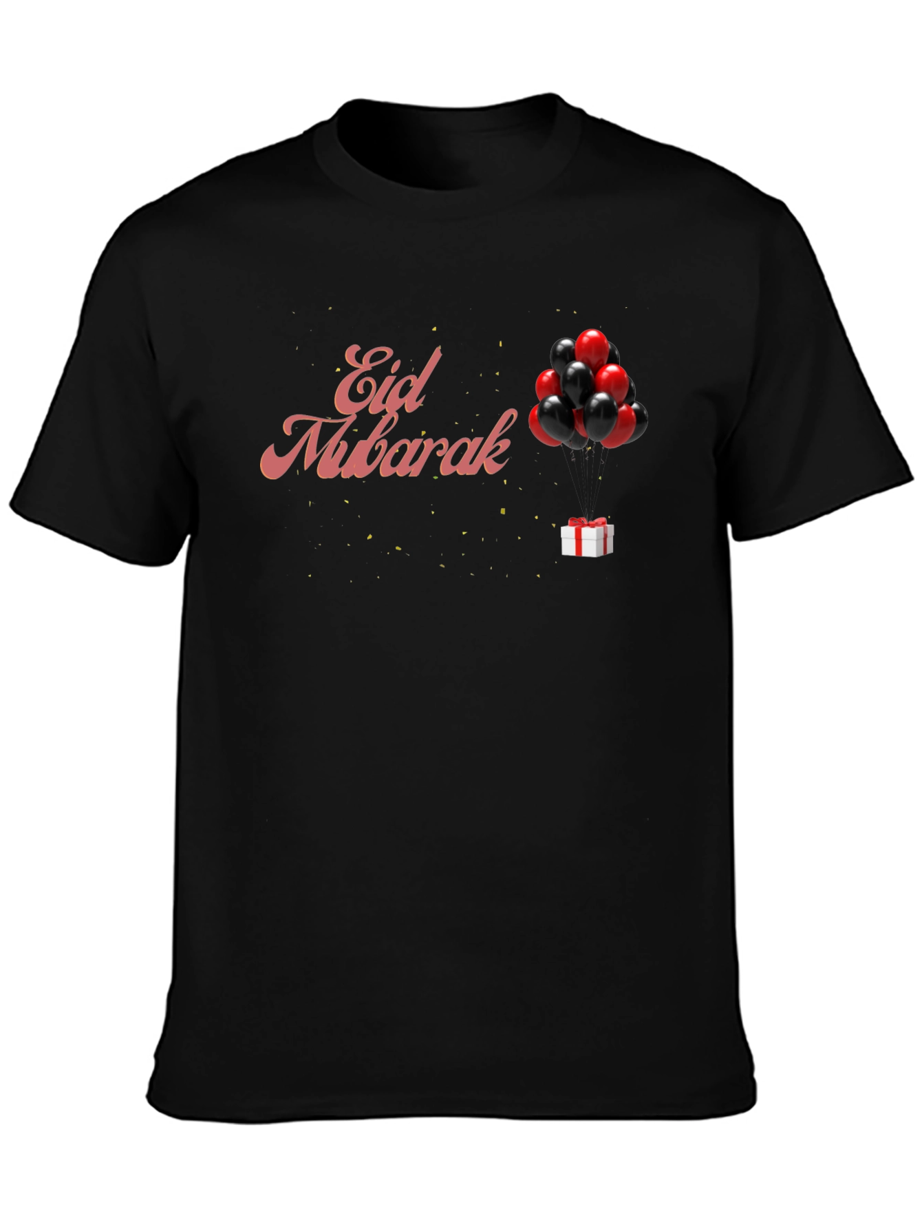 Eid Mubarak Black T-Shirt