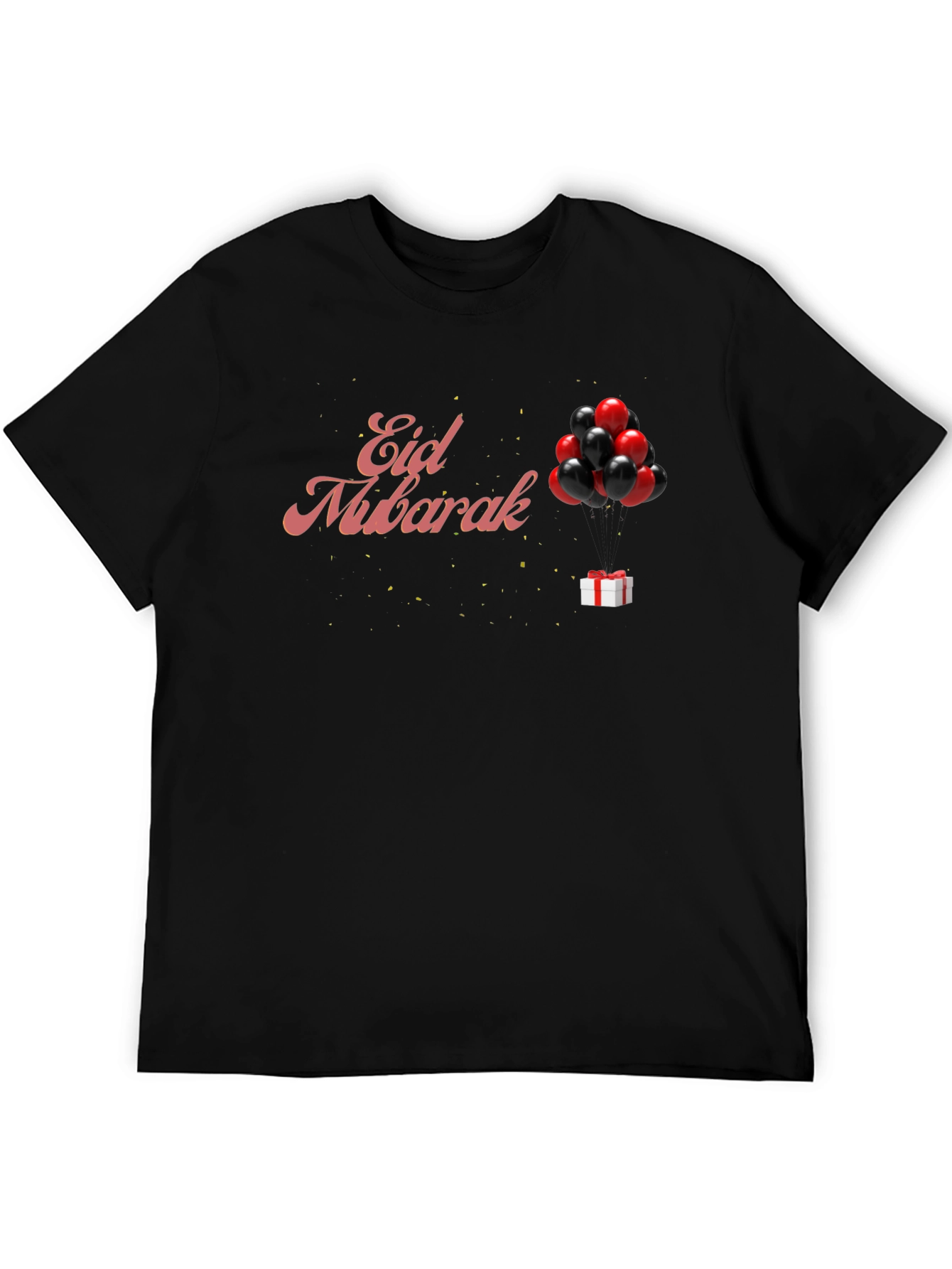 Eid Mubarak Black T-Shirt