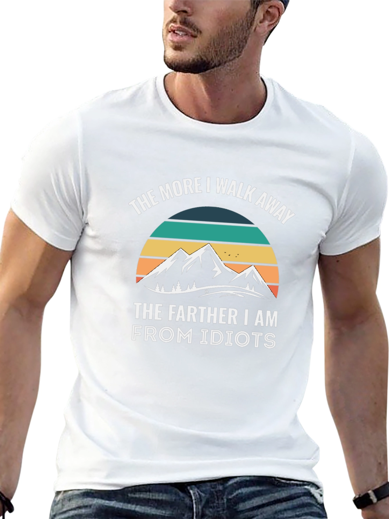 Funny Mountain Idiots Graphic T-Shirt