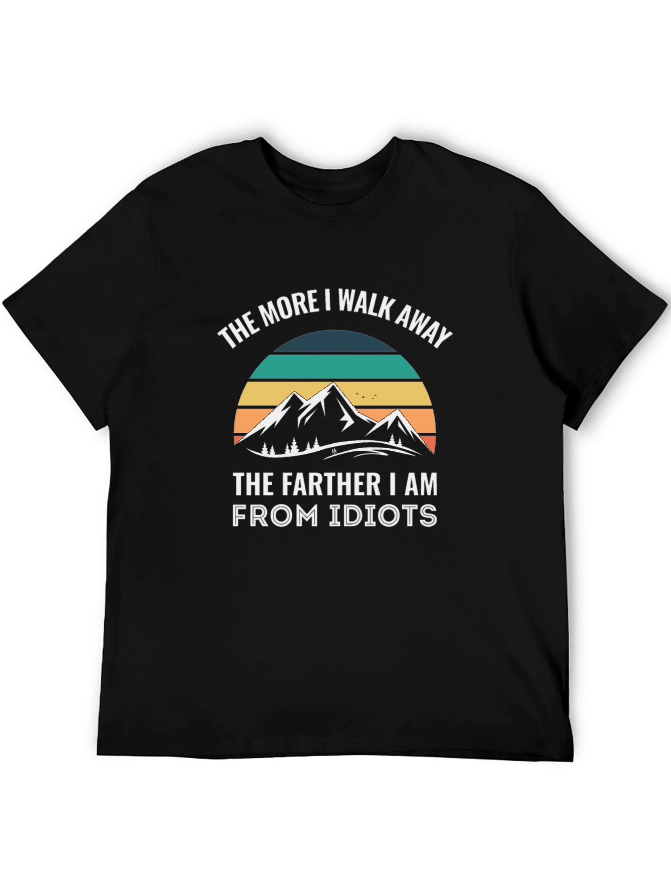 Funny Mountain Idiots Graphic T-Shirt