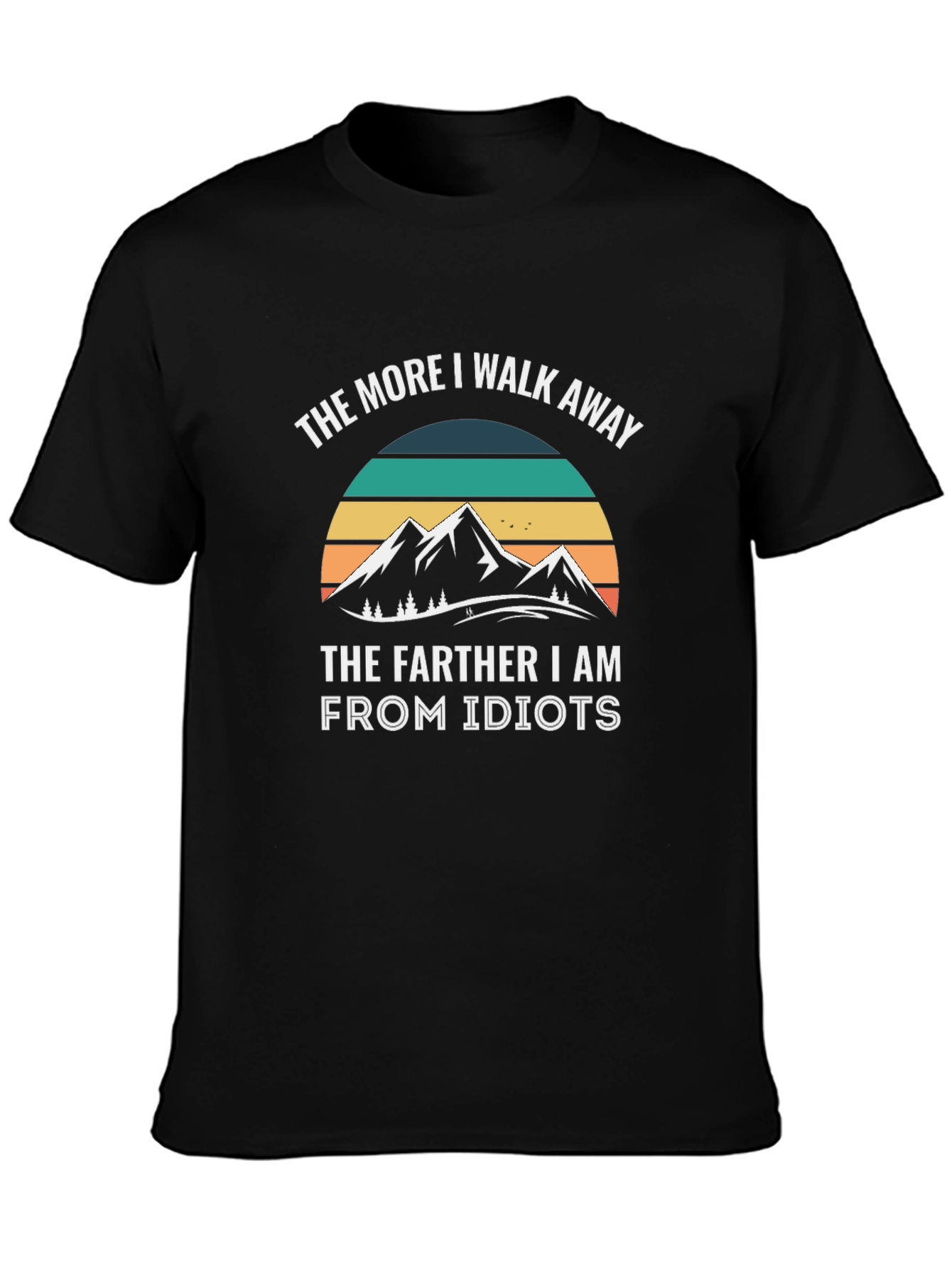 Funny Mountain Idiots Graphic T-Shirt