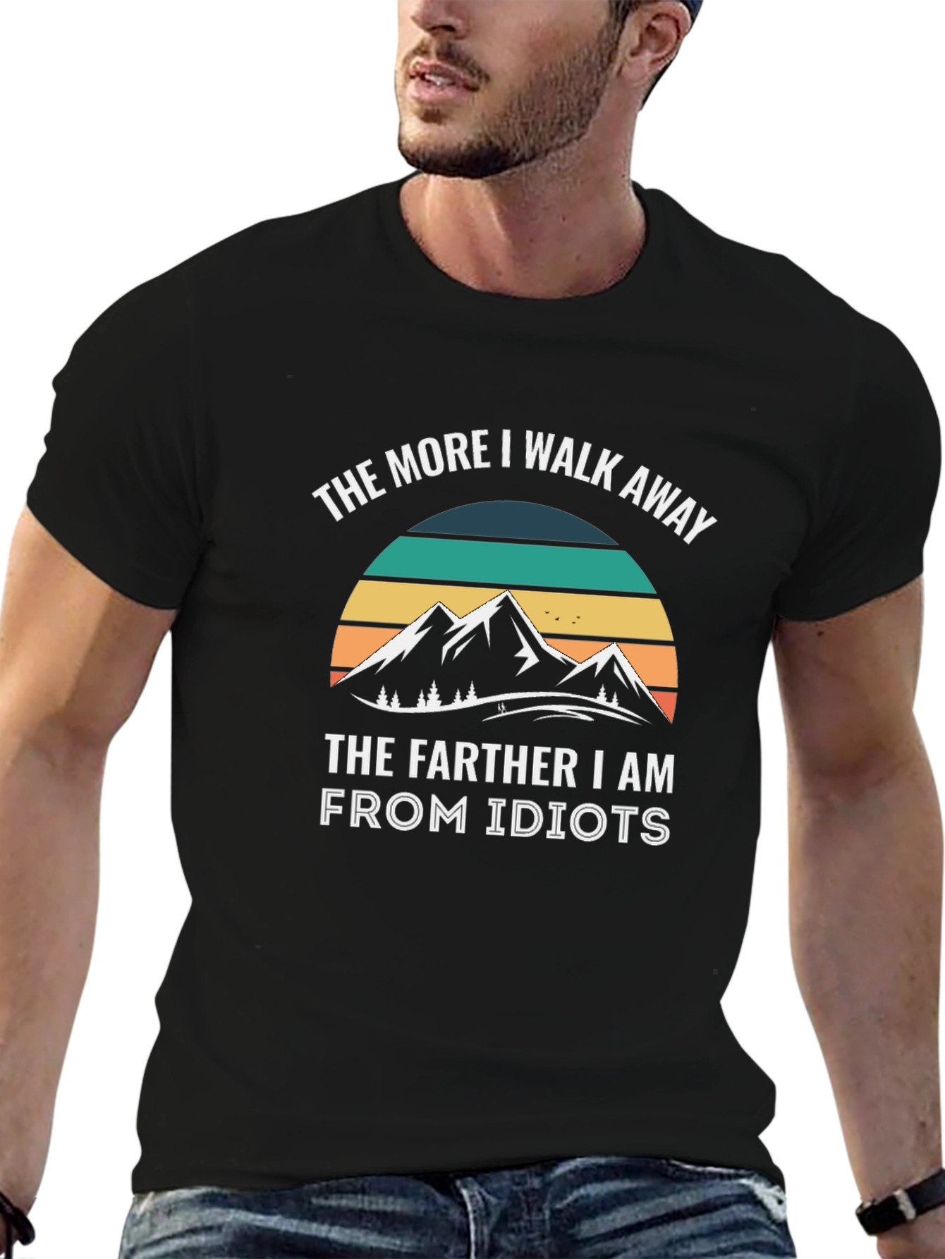 Funny Mountain Idiots Graphic T-Shirt