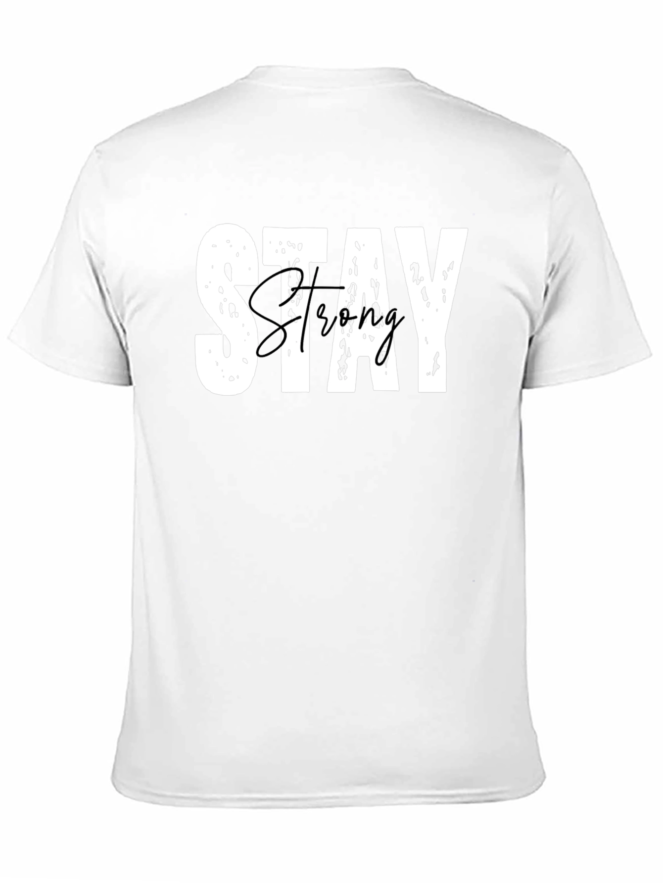 Stay Strong Graphic Tee - Black Casual T-Shirt