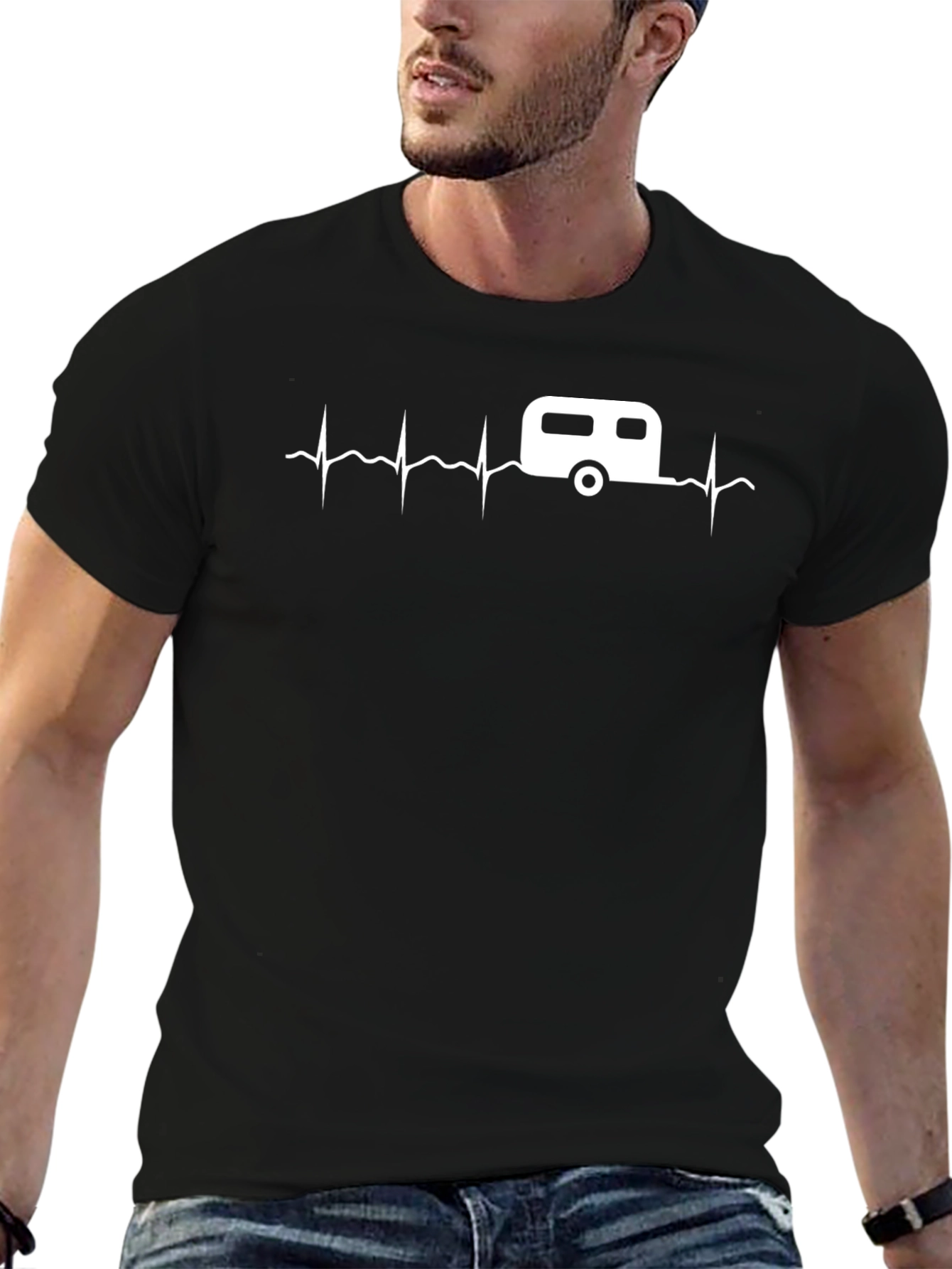 Camper Heartbeat T-Shirt - Camping Life Tee