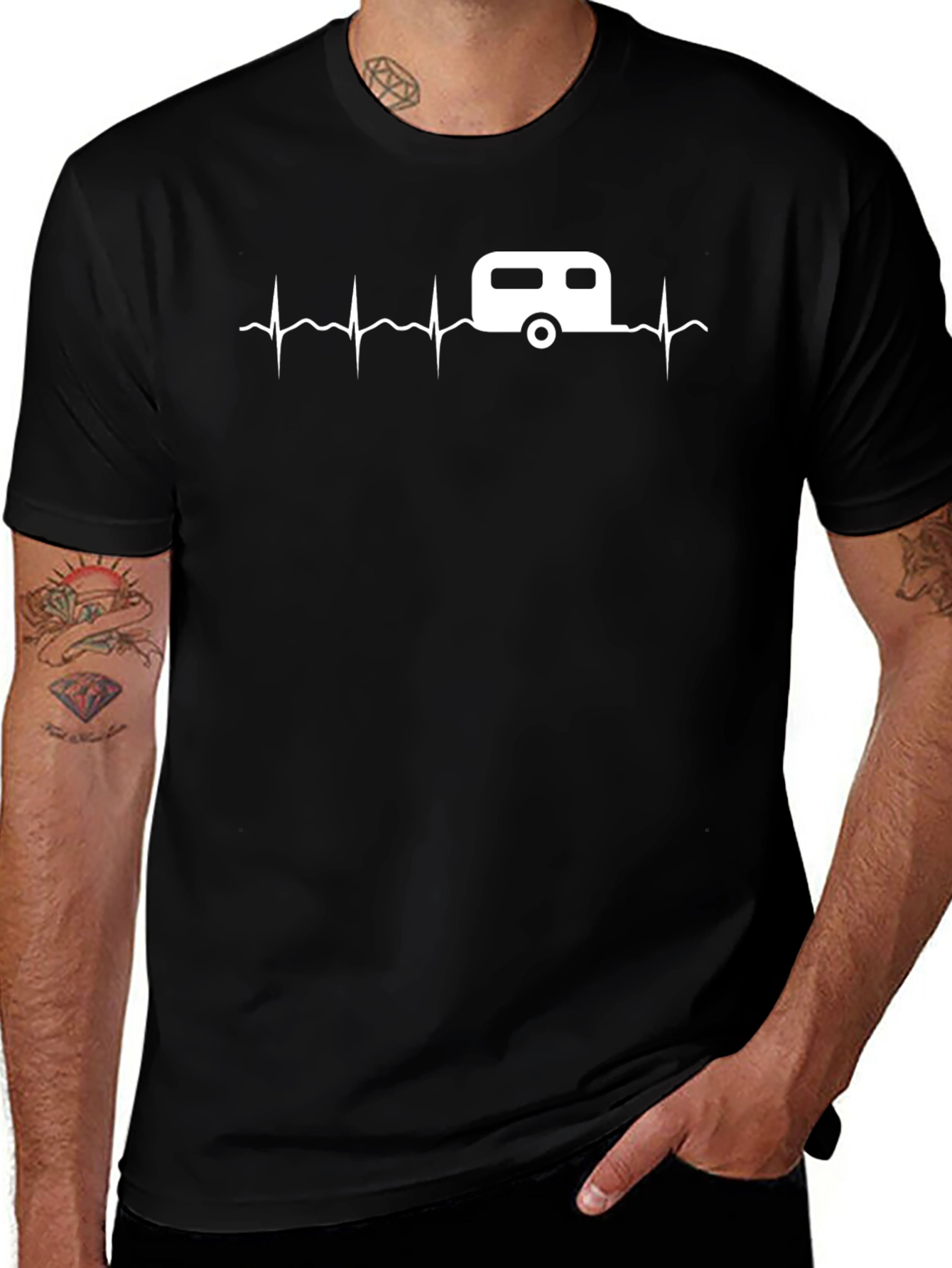 Camper Heartbeat T-Shirt - Camping Life Tee