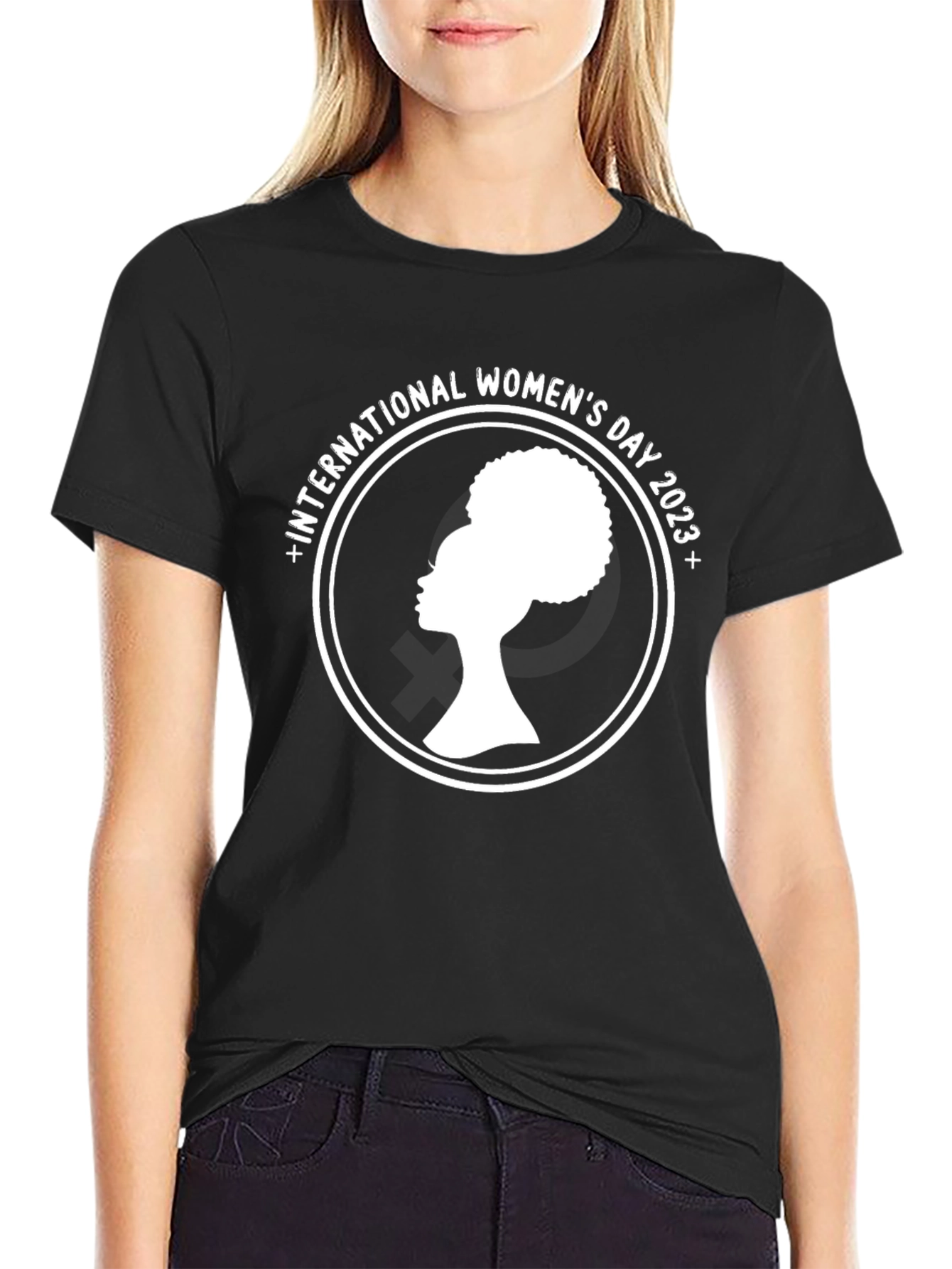 International Womens Day 2023 Black Tee