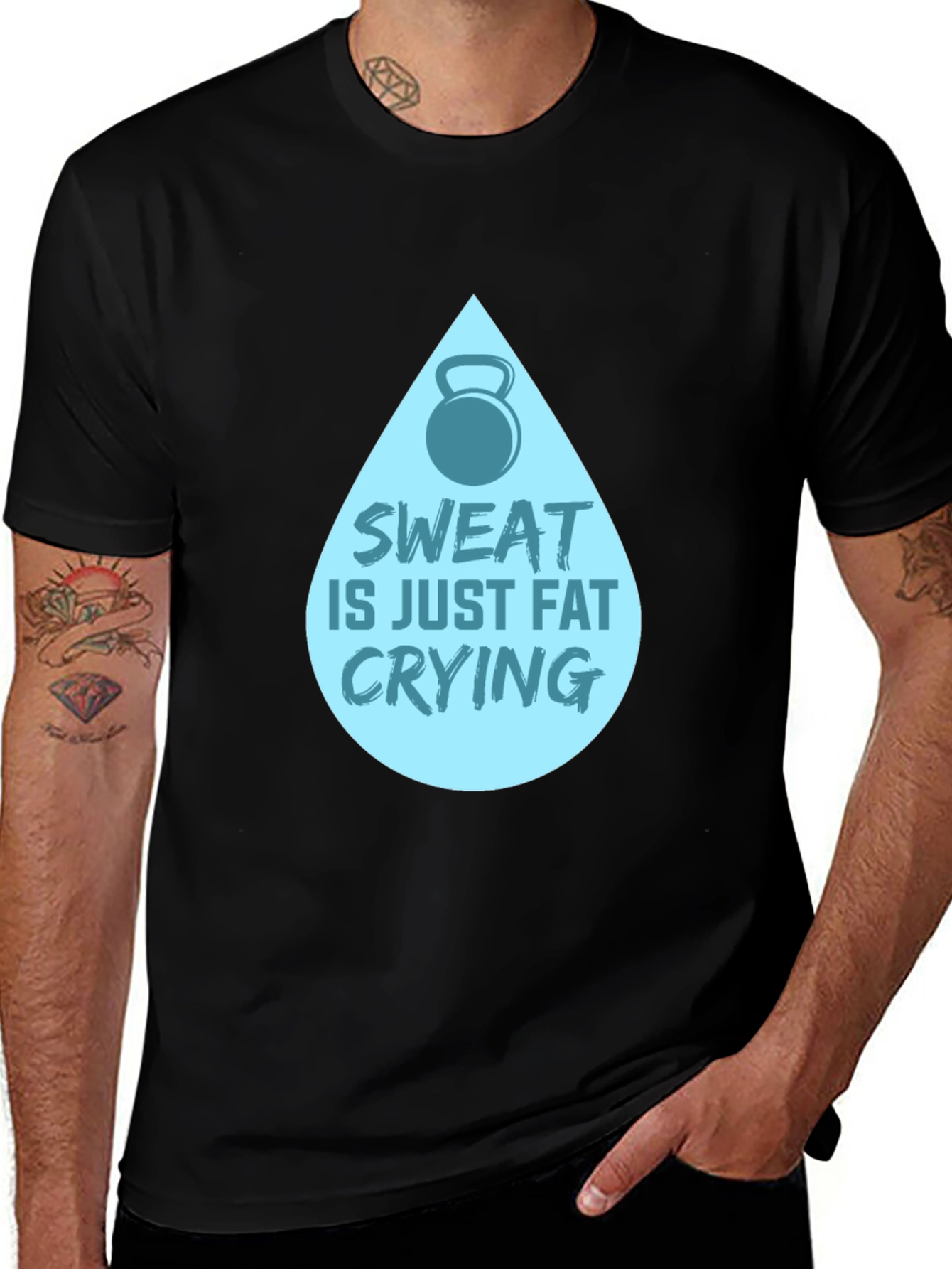 Sweat is Fat Crying Graphic Tee