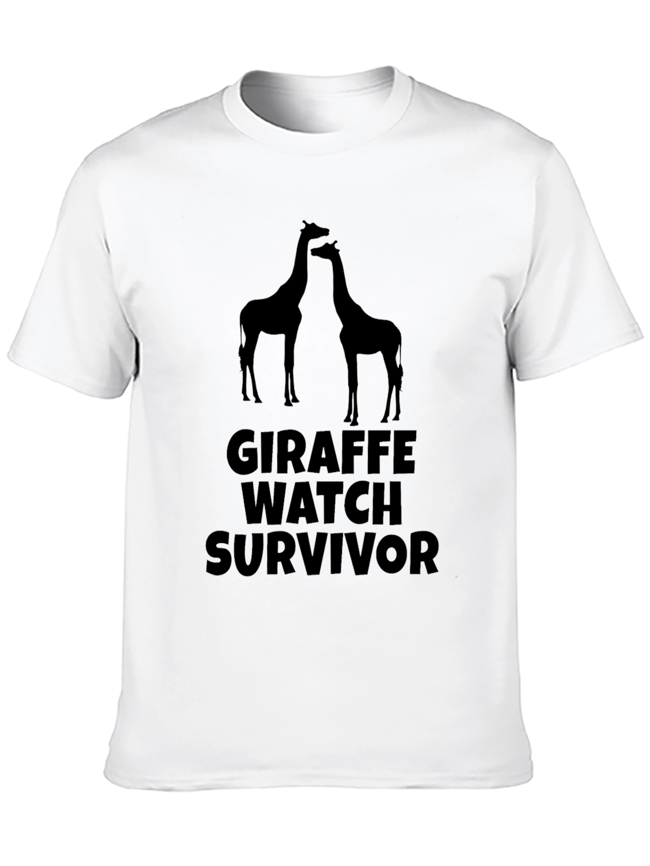 Giraffe Watch Survivor T-Shirt - Black