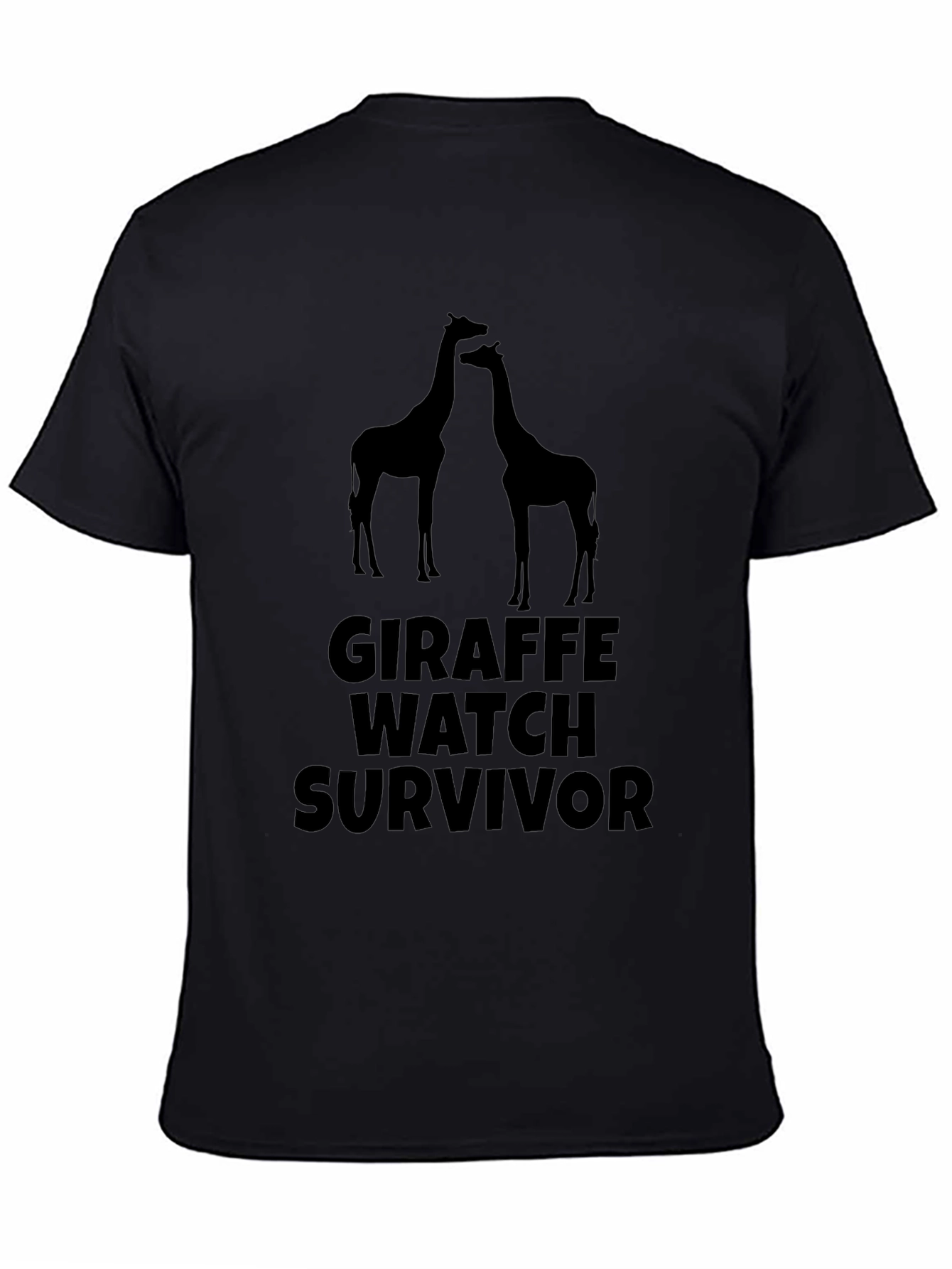 Giraffe Watch Survivor T-Shirt - Black