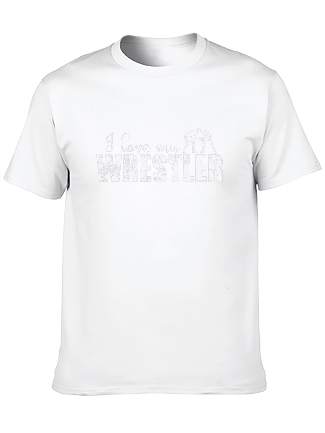 I Love My Wrestler T-Shirt - Black