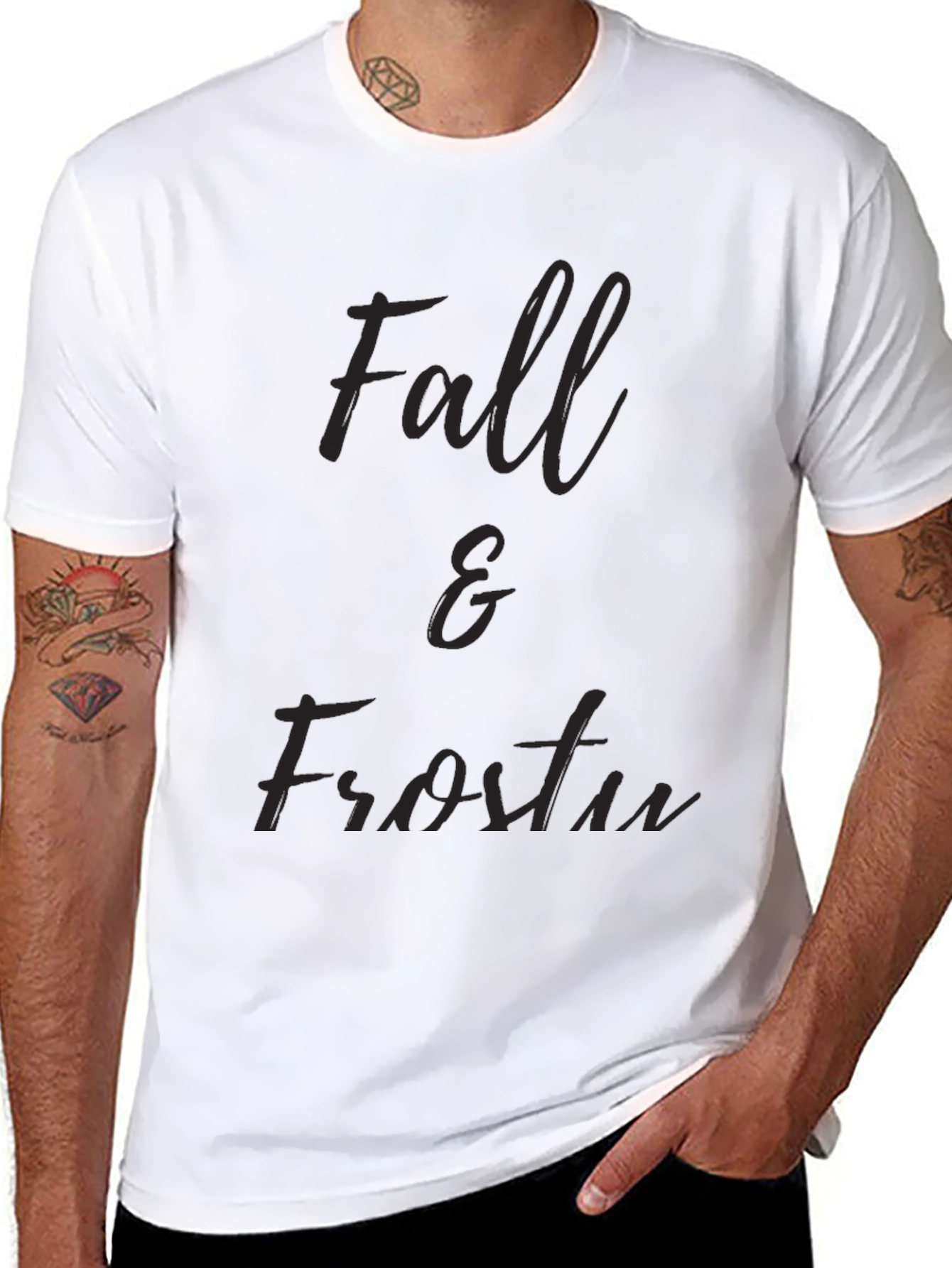 Fall & Frosty Black T-Shirt