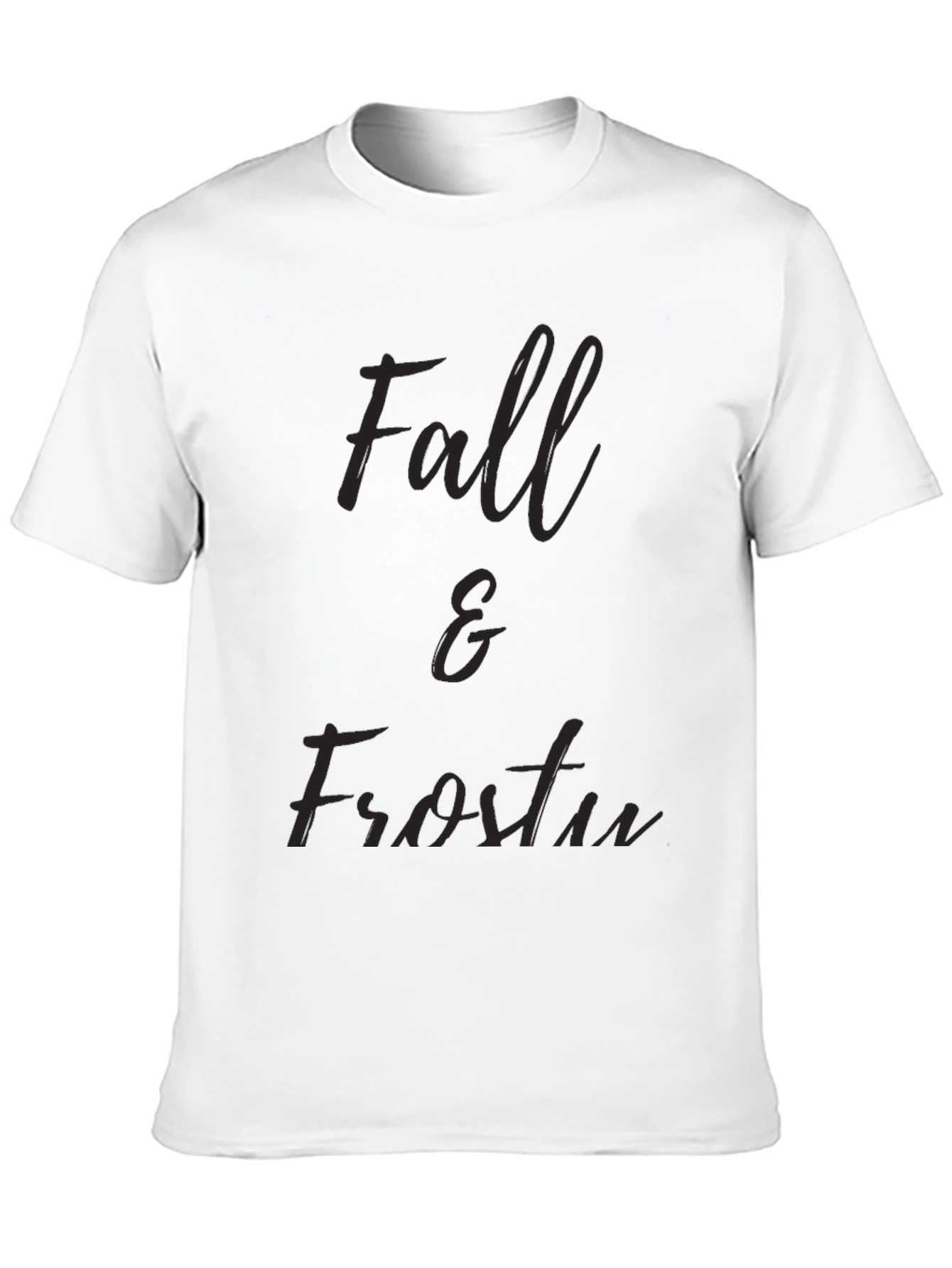 Fall & Frosty Black T-Shirt