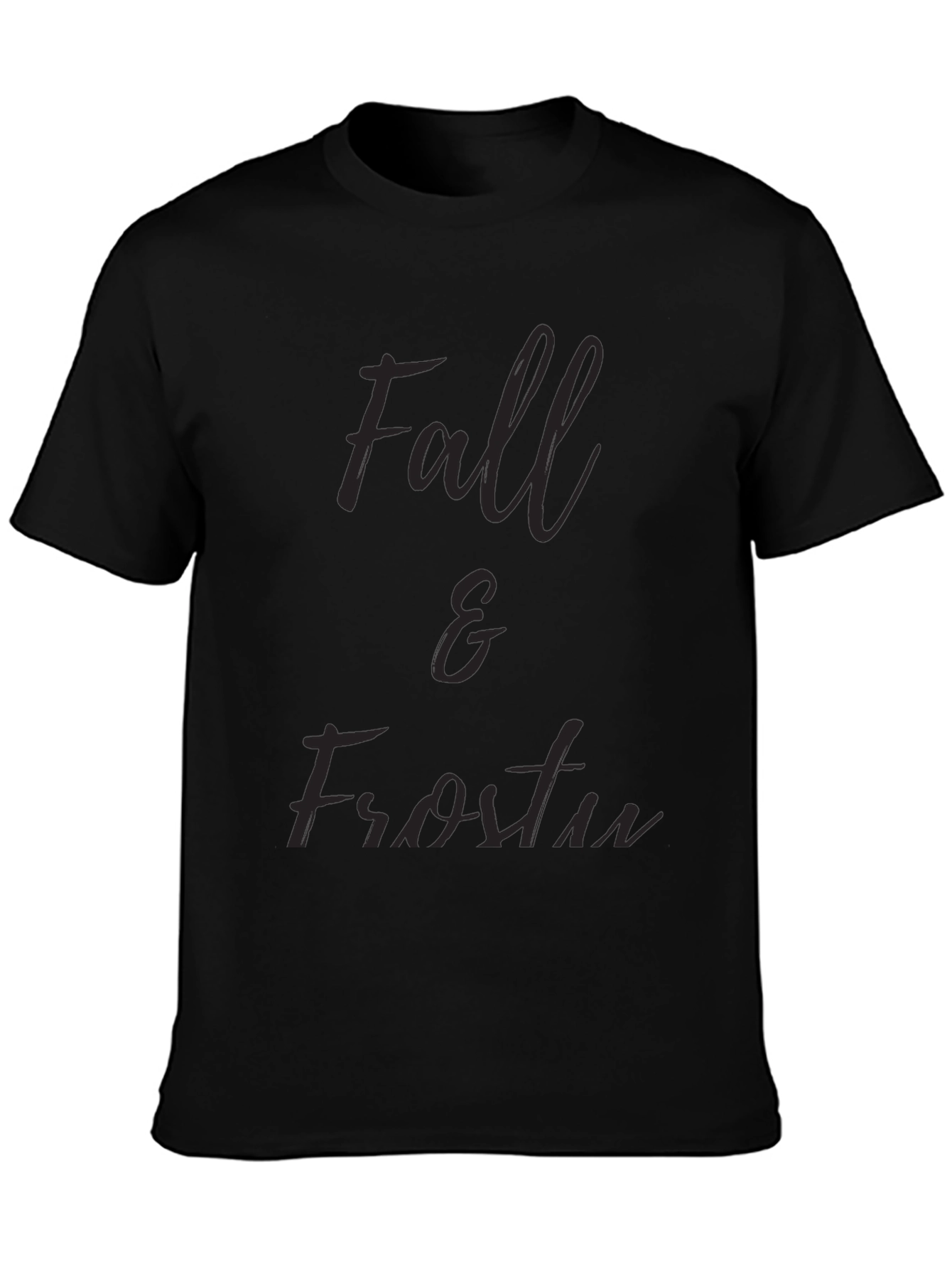 Fall & Frosty Black T-Shirt