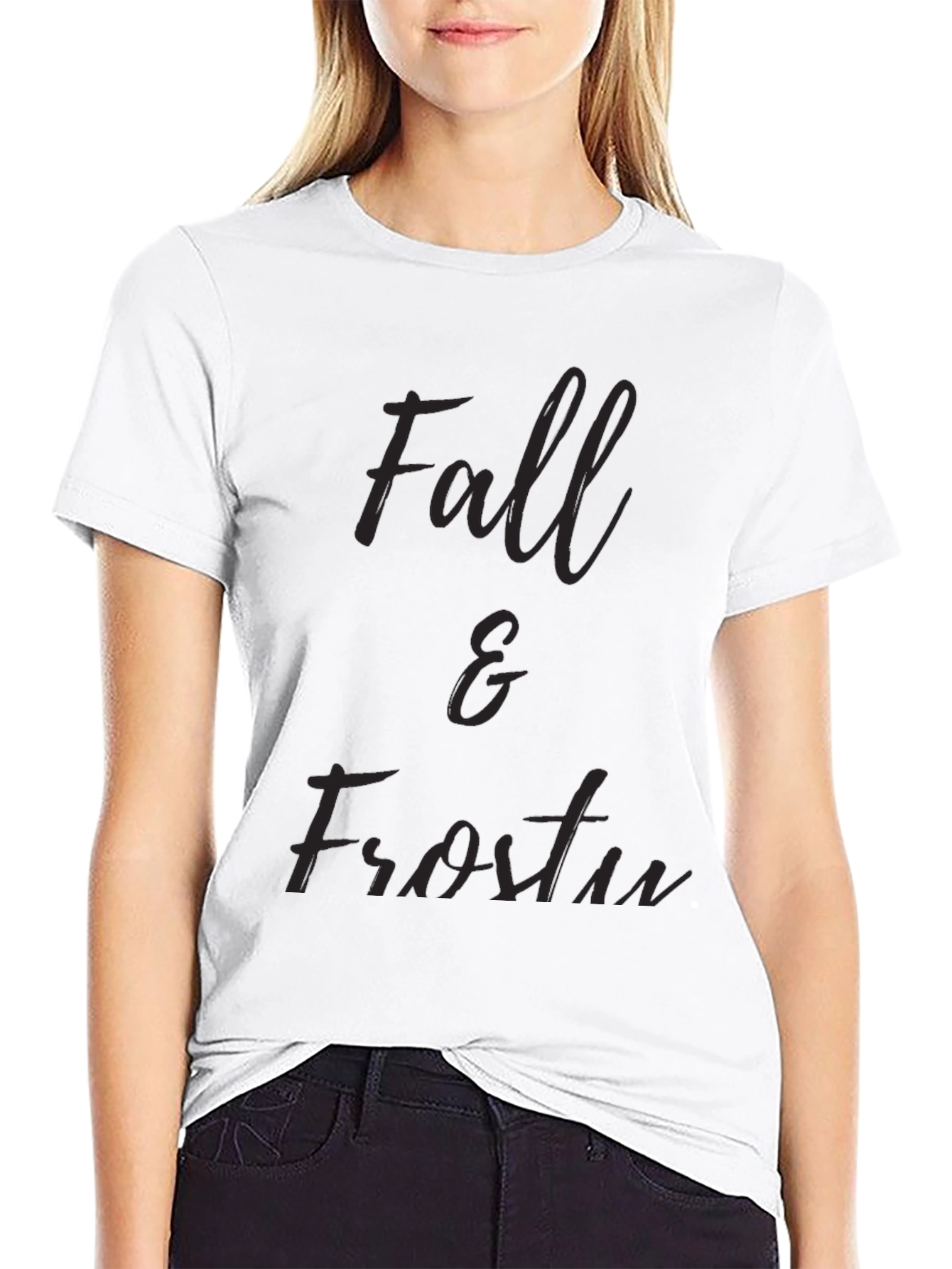 Fall & Frosty Black T-Shirt
