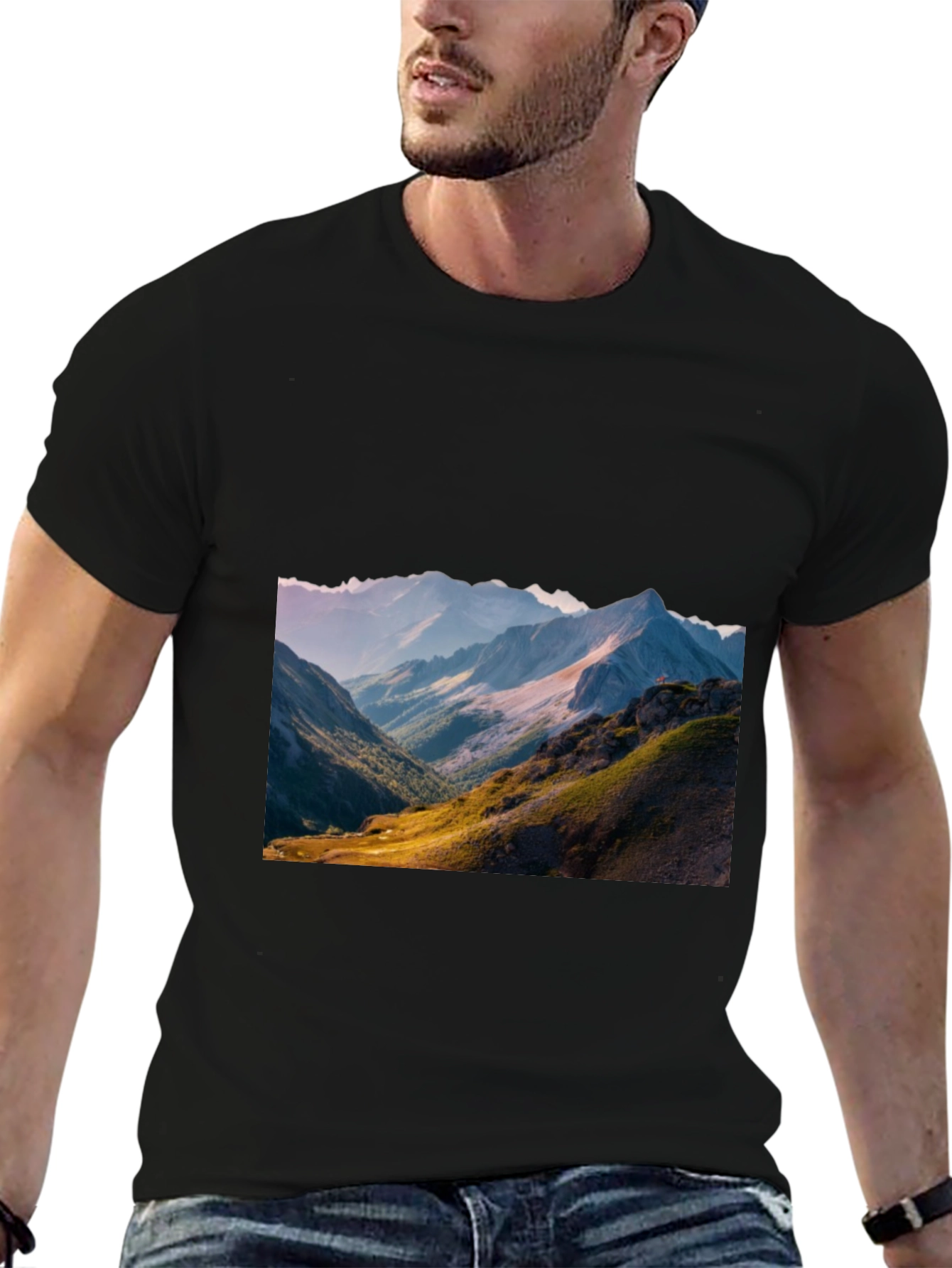 Mountain View Graphic Tee - Black
