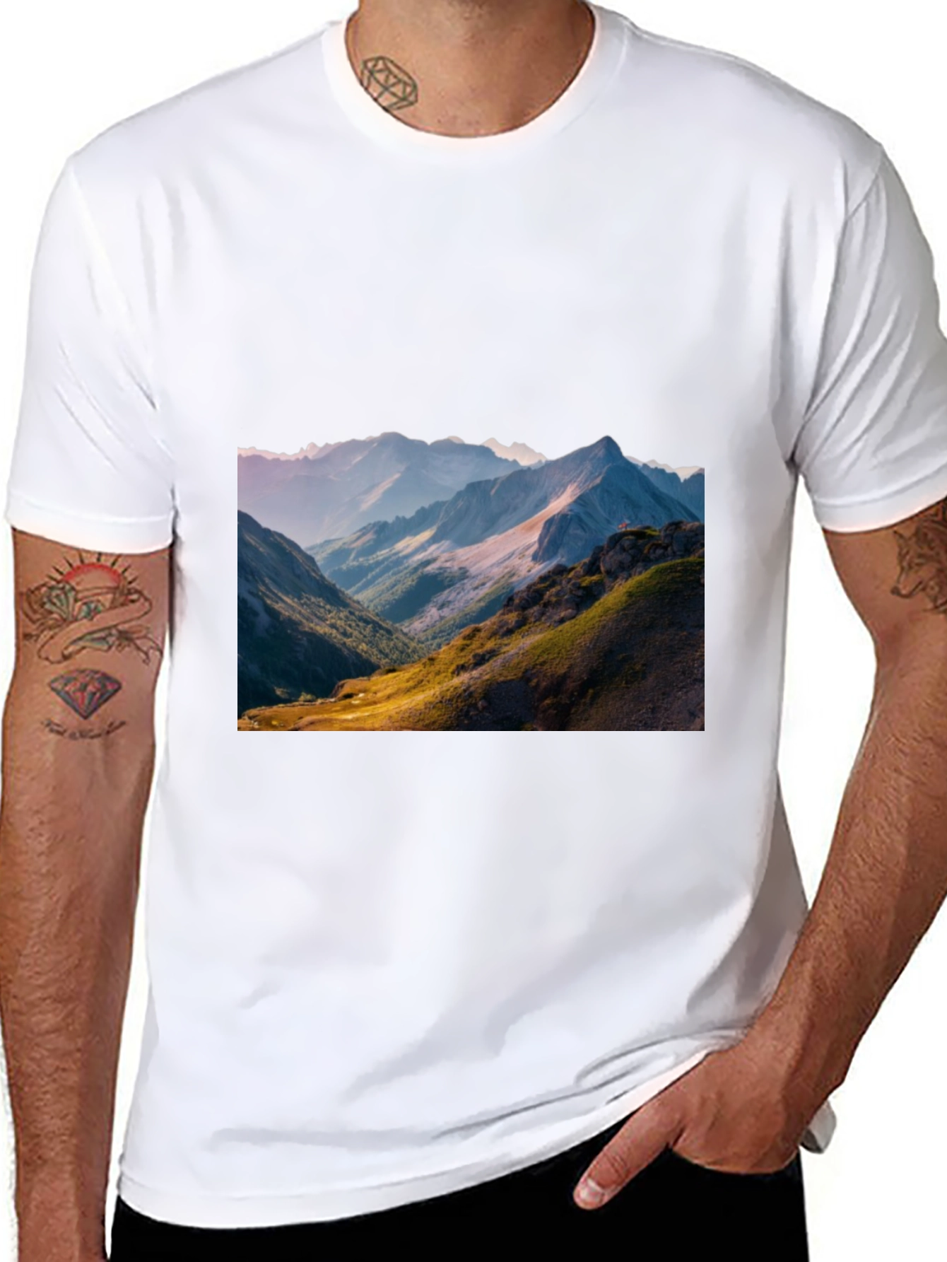 Mountain View Graphic Tee - Black