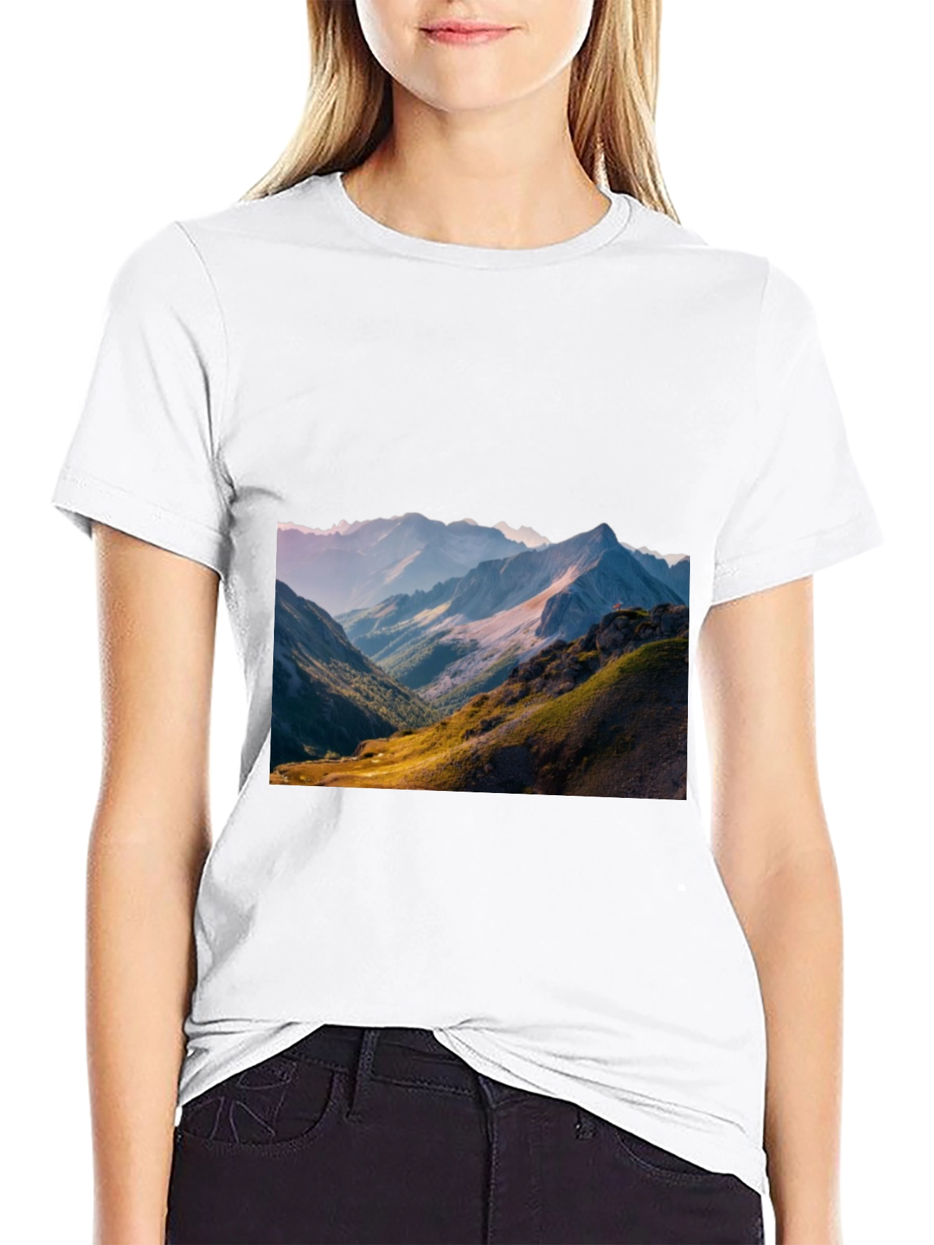 Mountain View Graphic Tee - Black