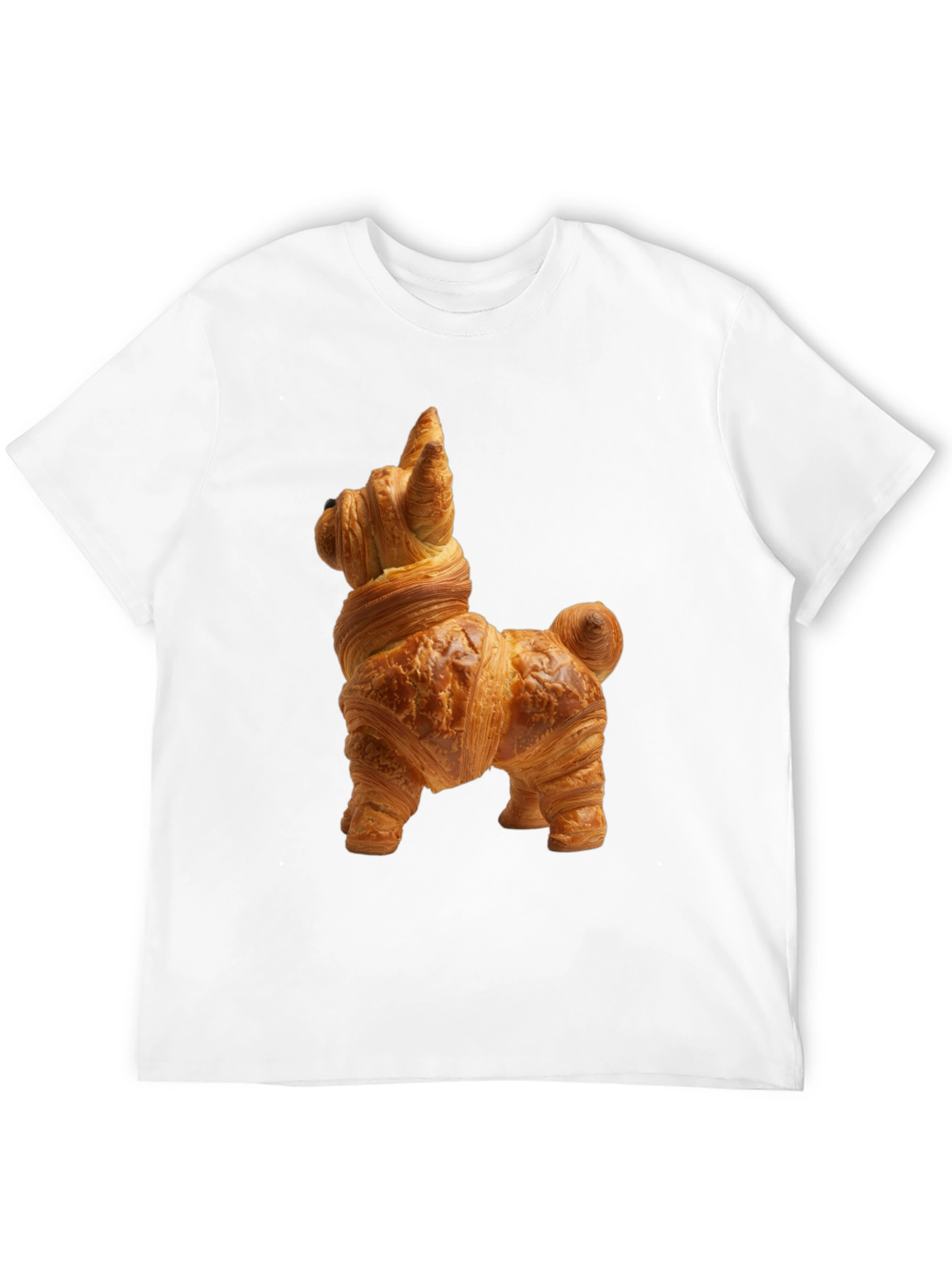 Croissant Dog T-Shirt - Funny Pastry Tee