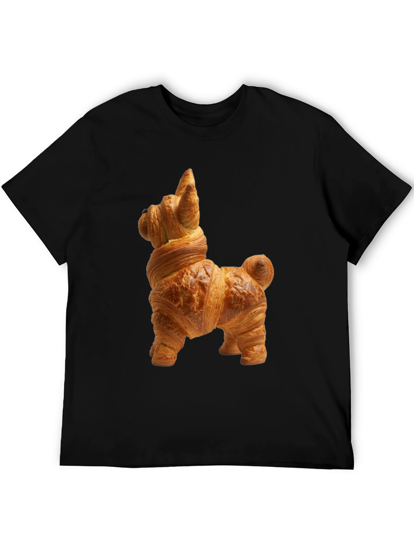 Croissant Dog T-Shirt - Funny Pastry Tee