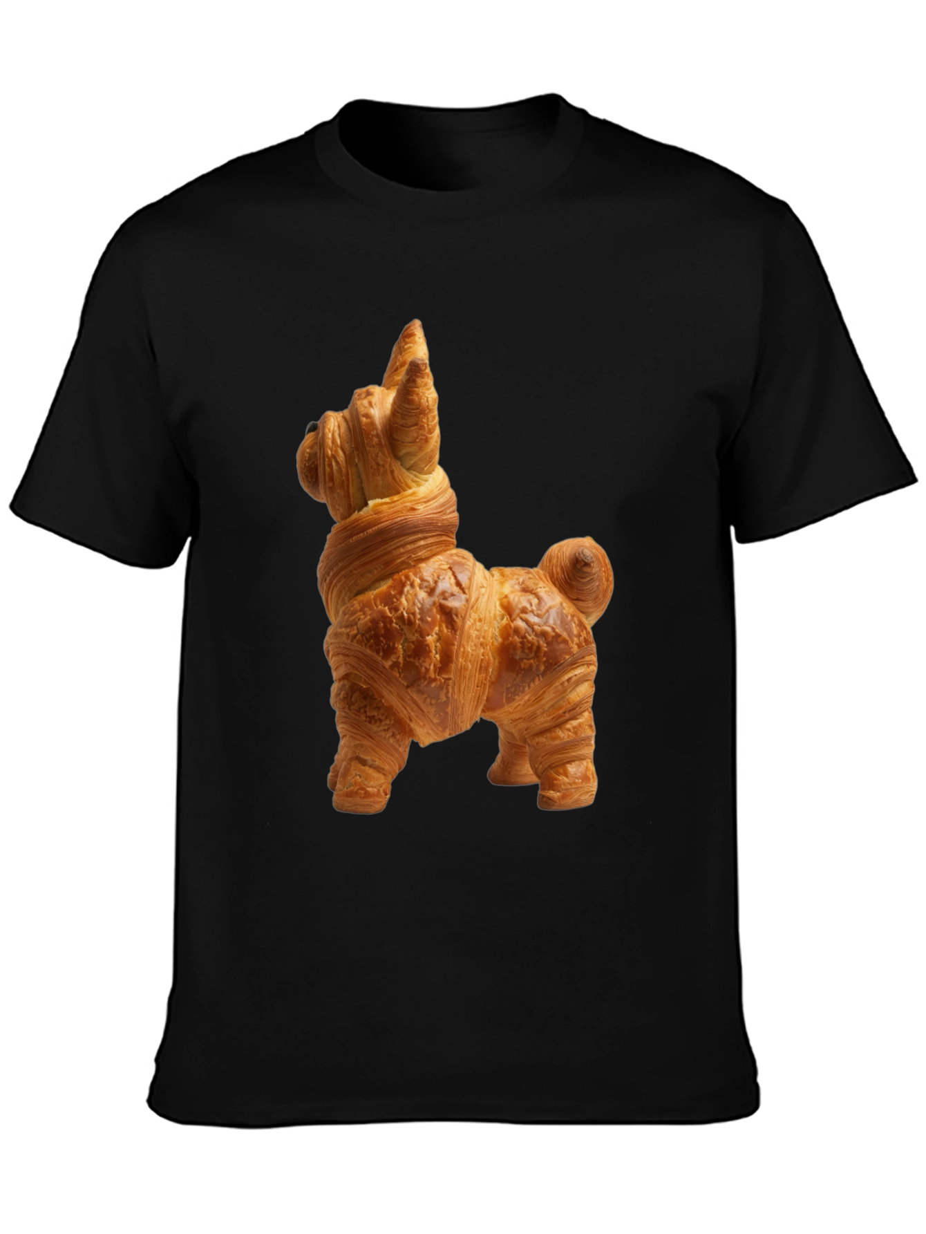 Croissant Dog T-Shirt - Funny Pastry Tee
