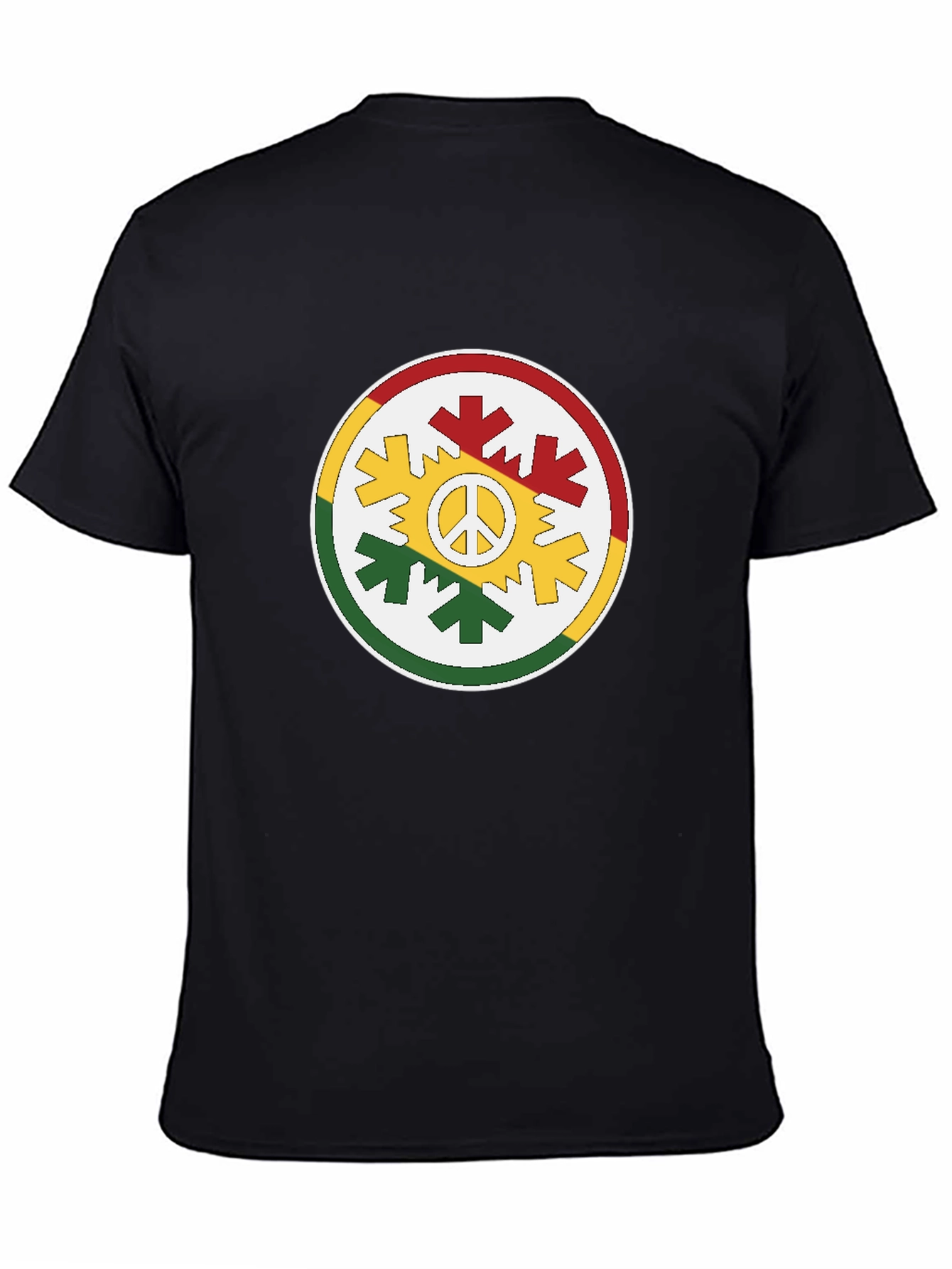 Rasta Peace Sign Graphic T-Shirt
