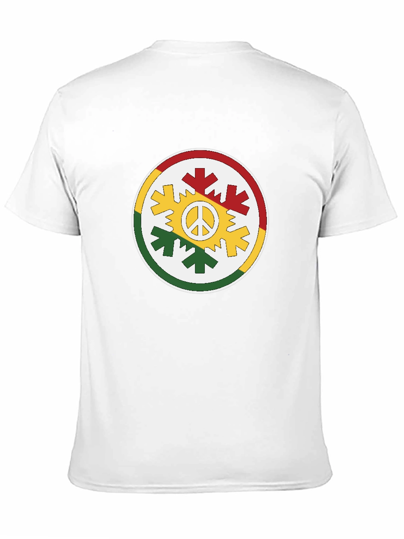 Rasta Peace Sign Graphic T-Shirt