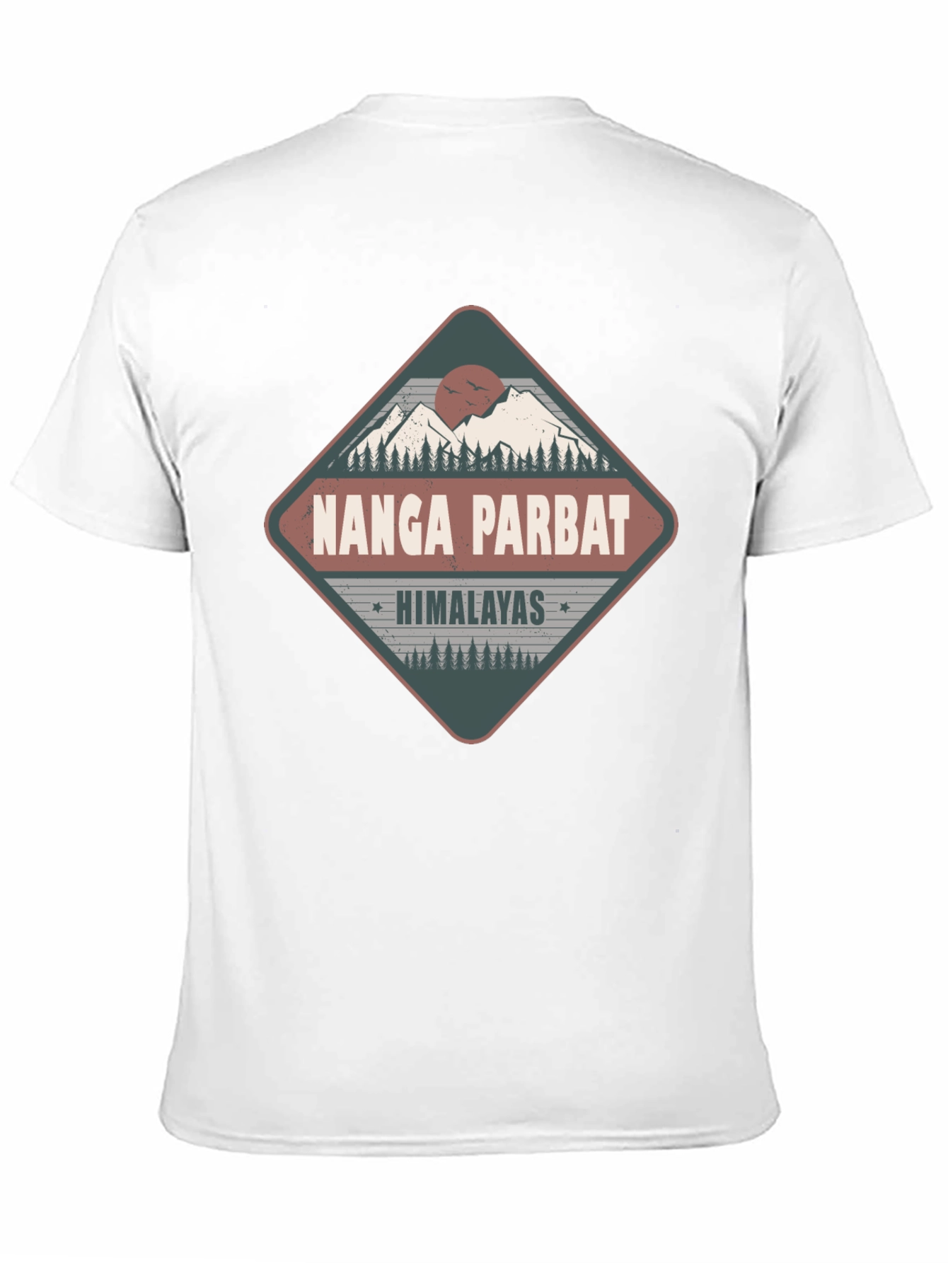 Nanga Parbat Himalayas Tee - Black Graphic T-Shirt