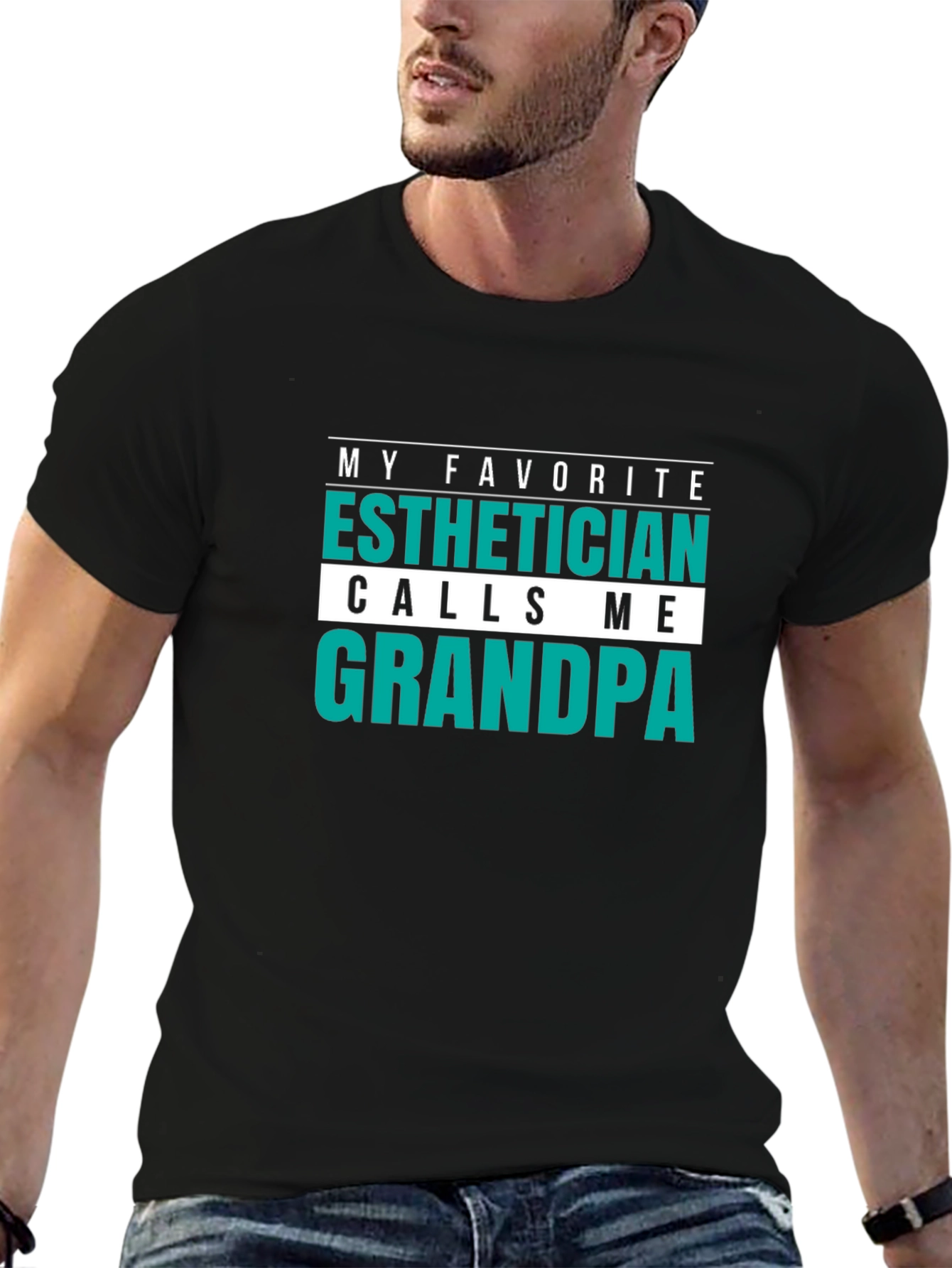 Esthetician Grandpa T-Shirt - Funny Grandfather Gift