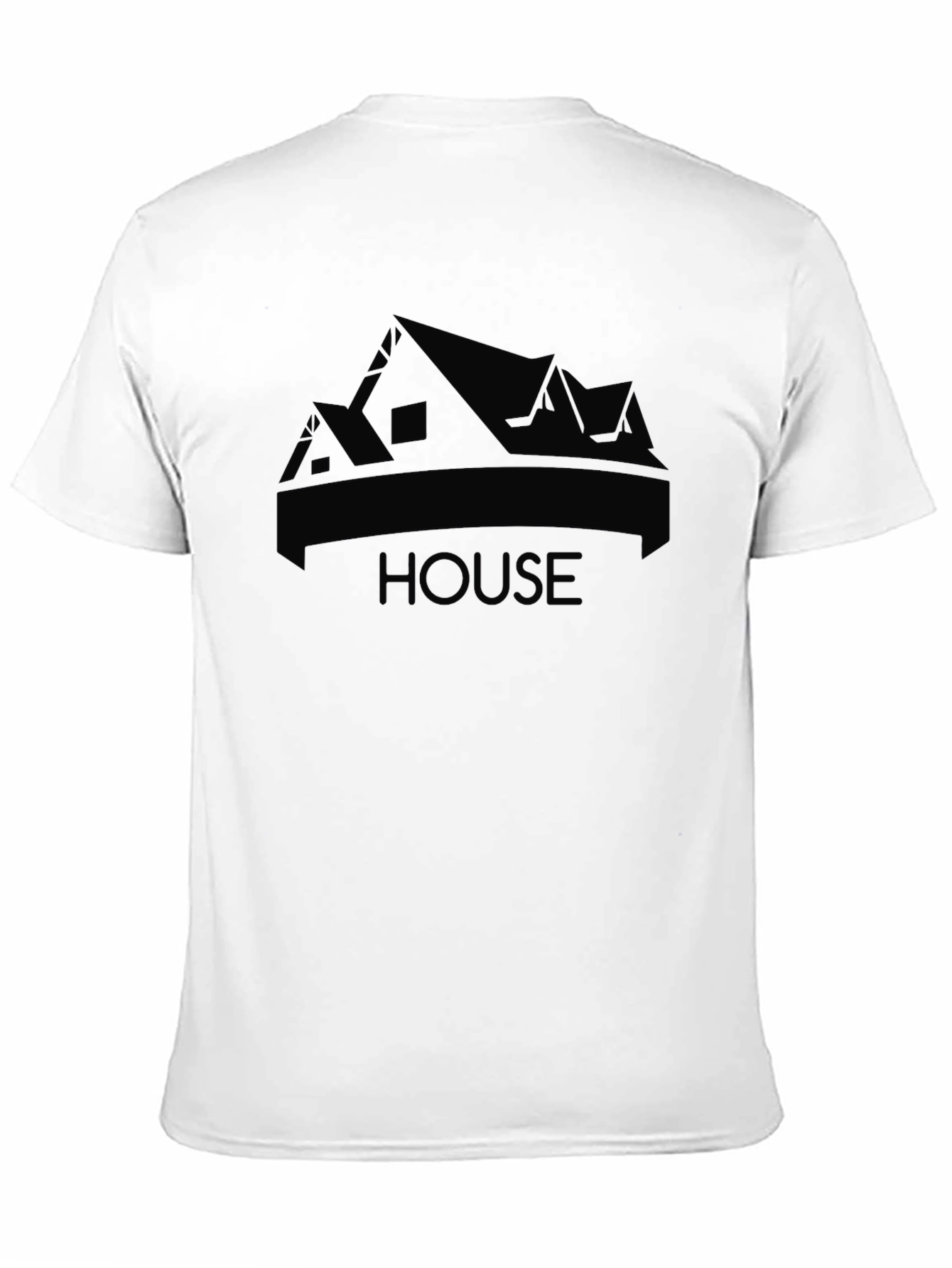 Mens Black T-Shirt - HOUSE Graphic Print Tee