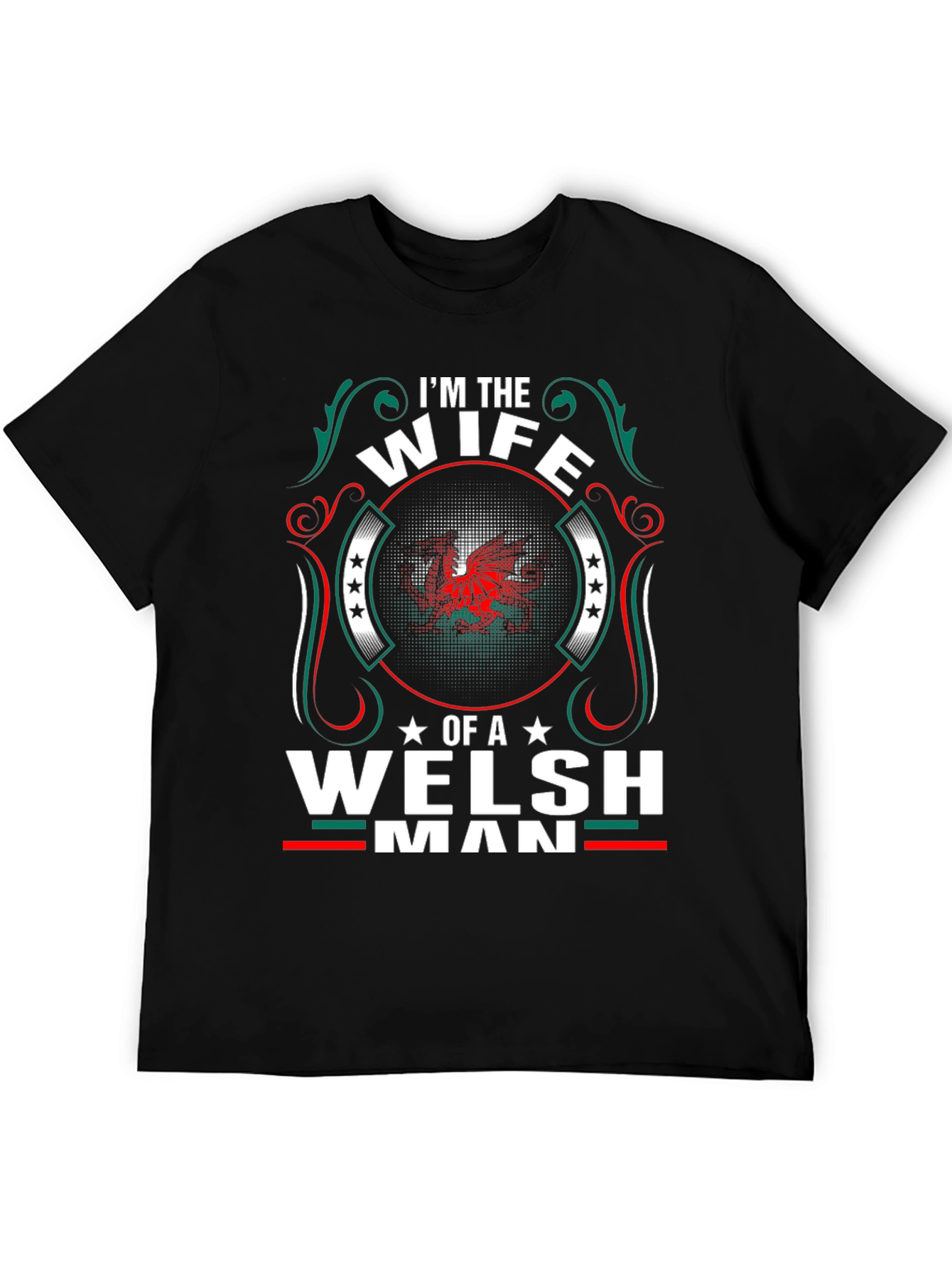 Wife of a Welshman T-Shirt - Dragon Pride