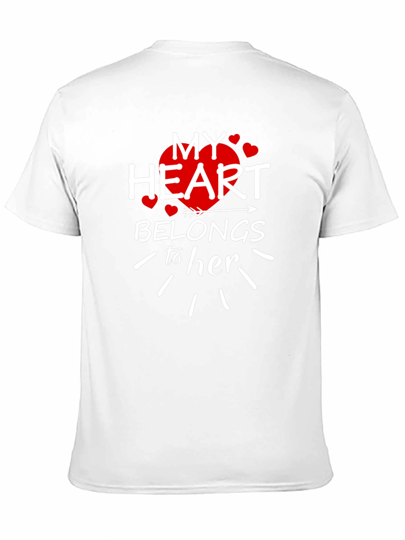 My Heart Belongs To Her Valentines Day T-Shirt