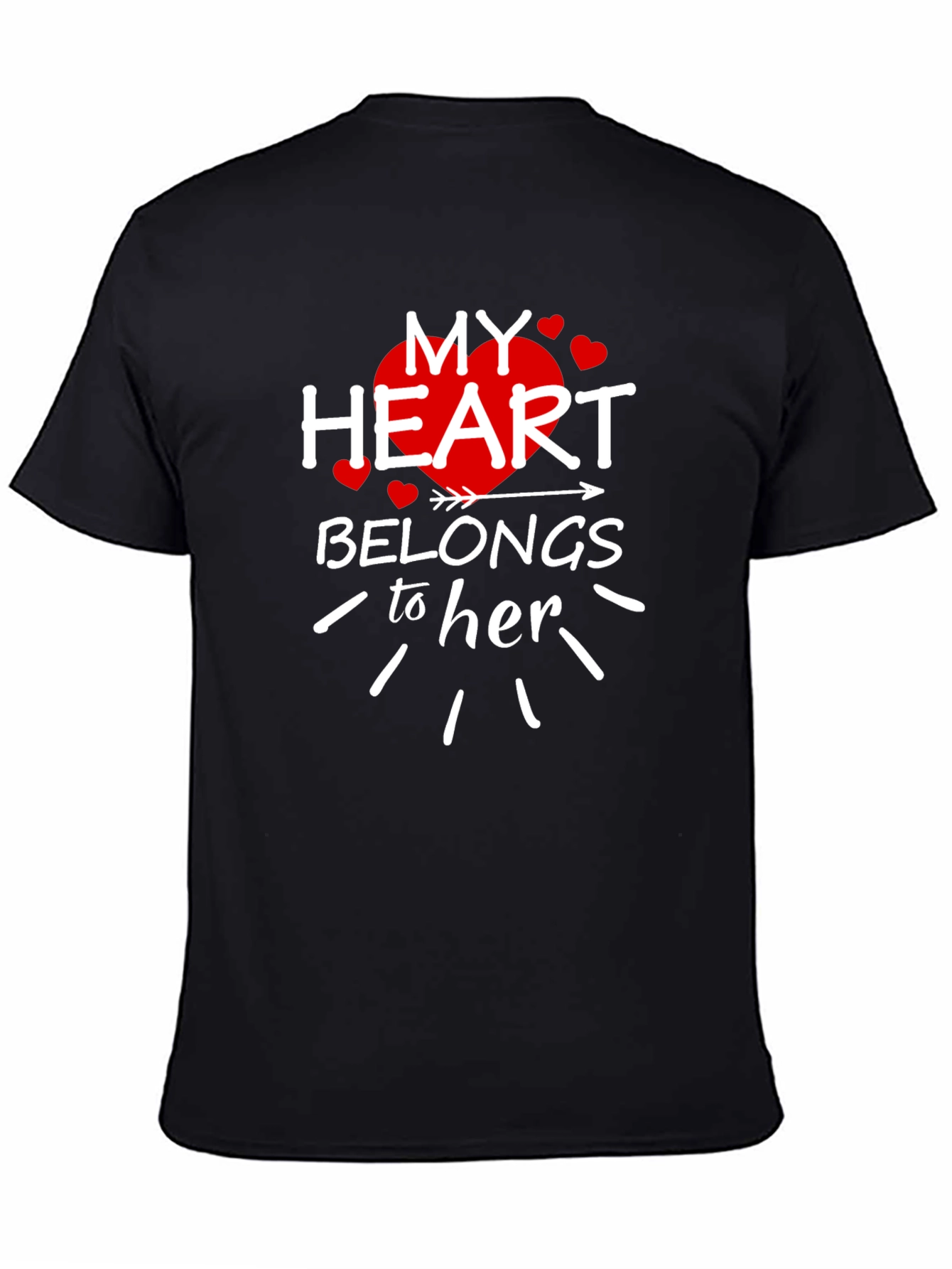 My Heart Belongs To Her Valentines Day T-Shirt