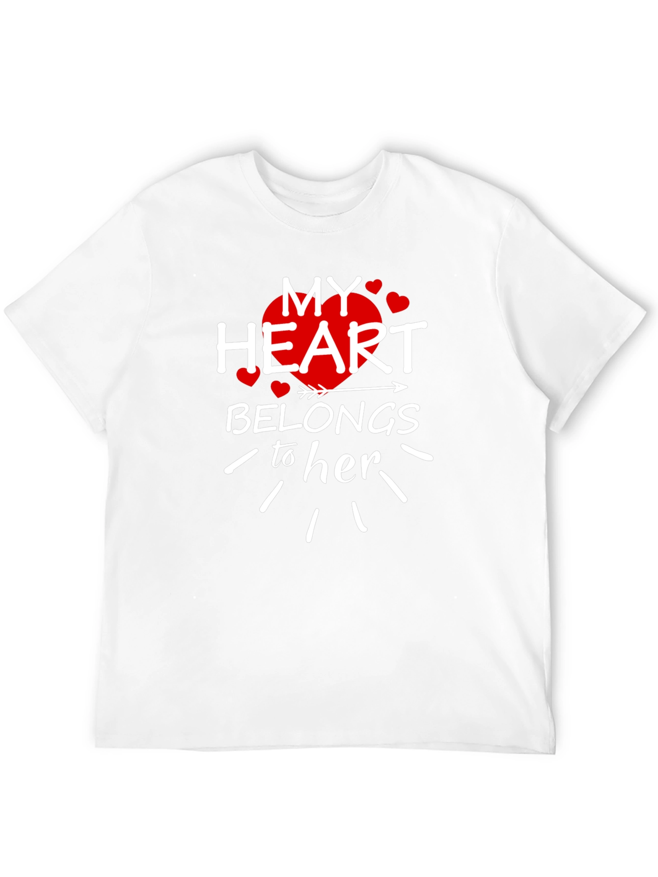 My Heart Belongs To Her Valentines Day T-Shirt