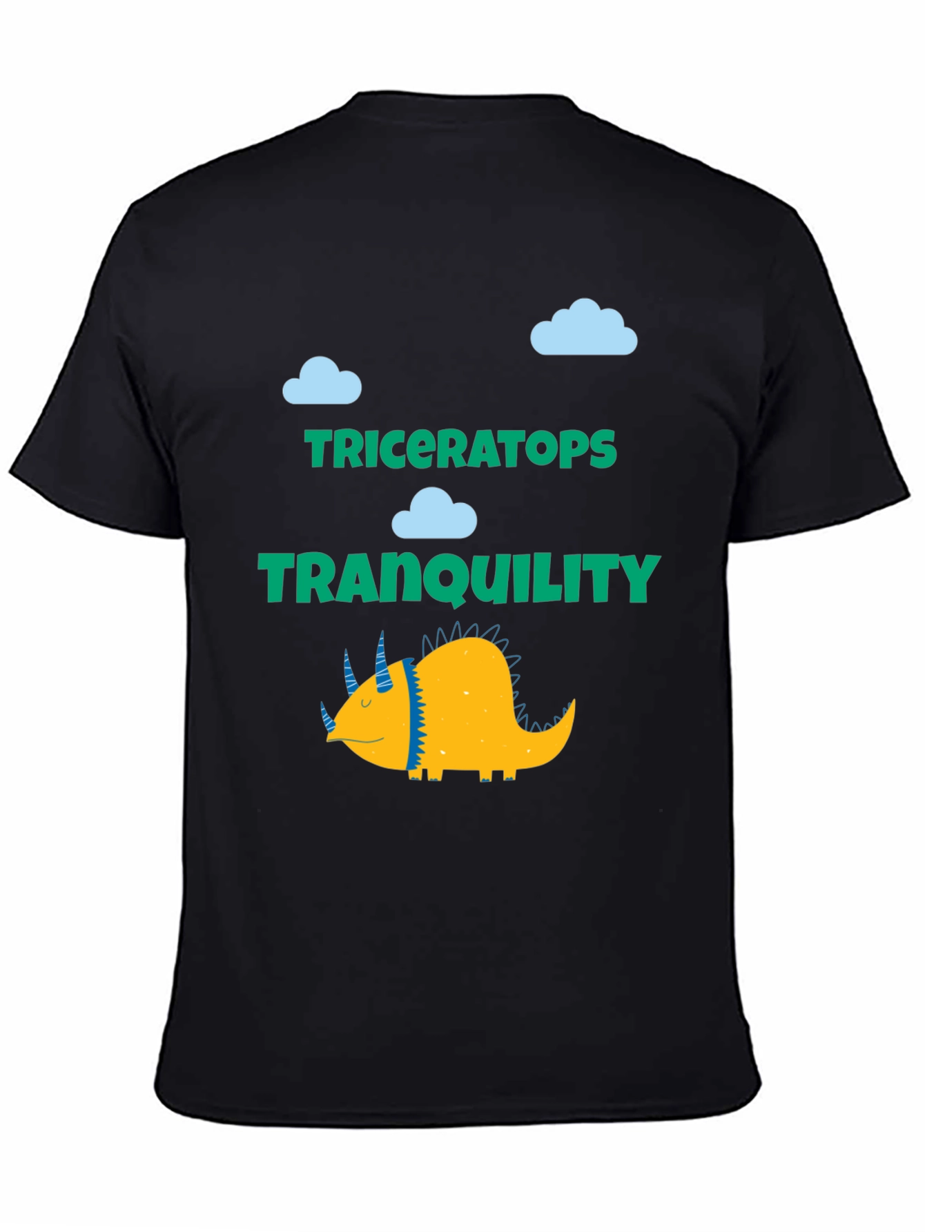 Triceratops Tranquility Graphic Tee