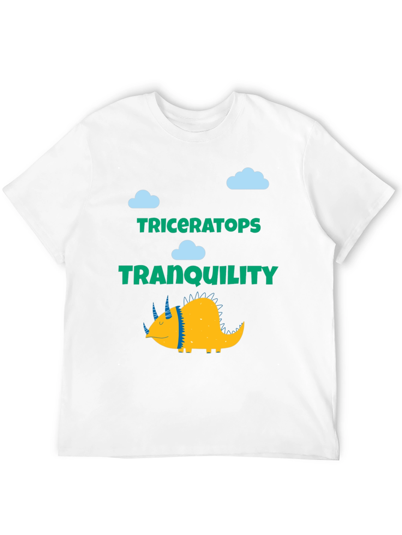 Triceratops Tranquility Graphic Tee